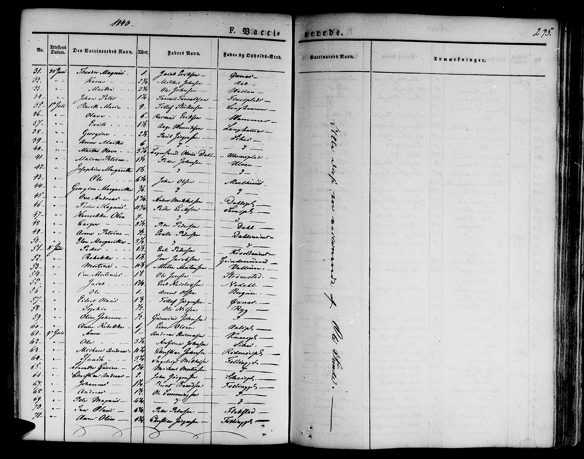 Ministerialprotokoller, klokkerbøker og fødselsregistre - Nord-Trøndelag, AV/SAT-A-1458/746/L0445: Ministerialbok nr. 746A04, 1826-1846, s. 295