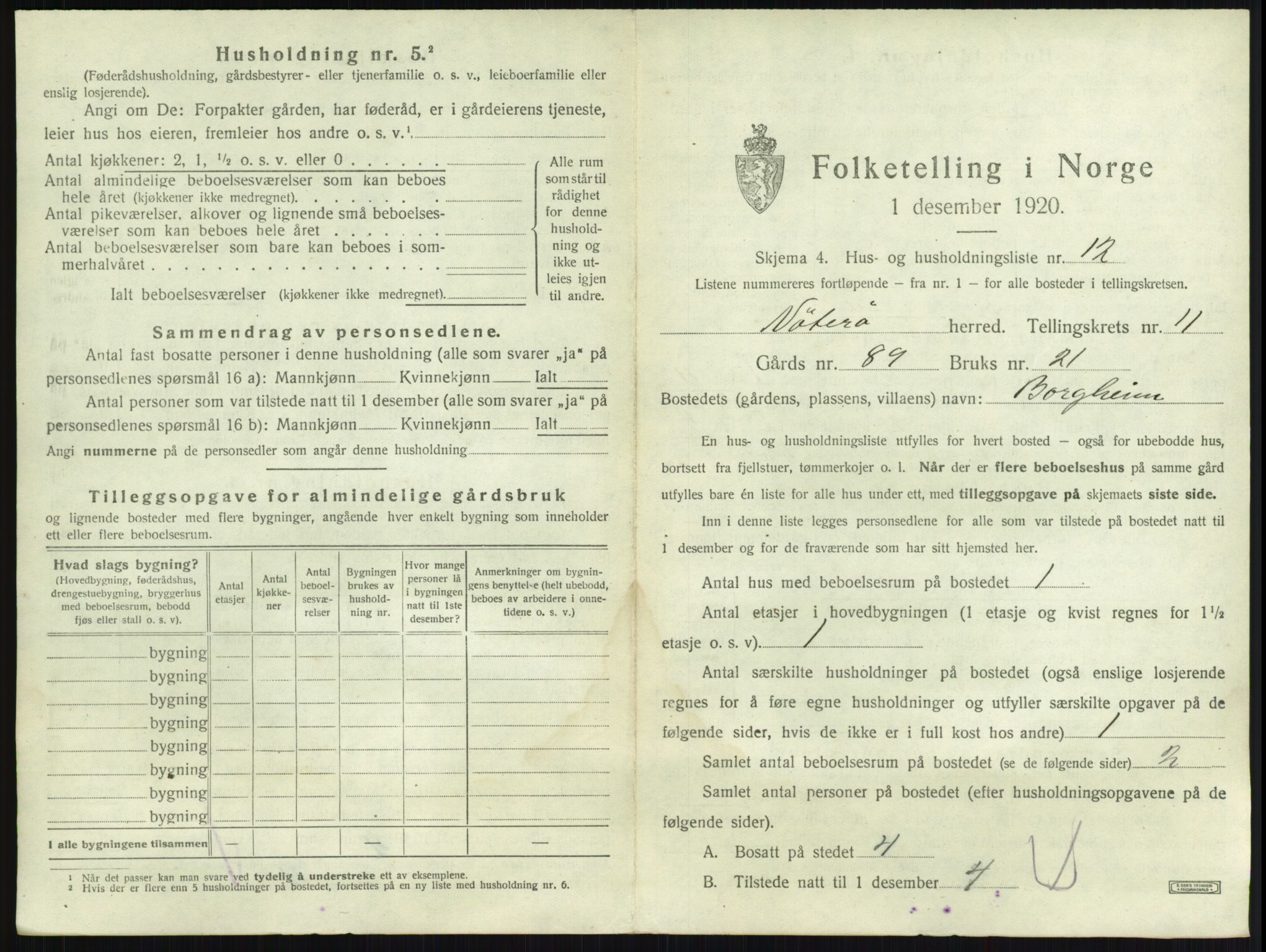 SAKO, Folketelling 1920 for 0722 Nøtterøy herred, 1920, s. 2232