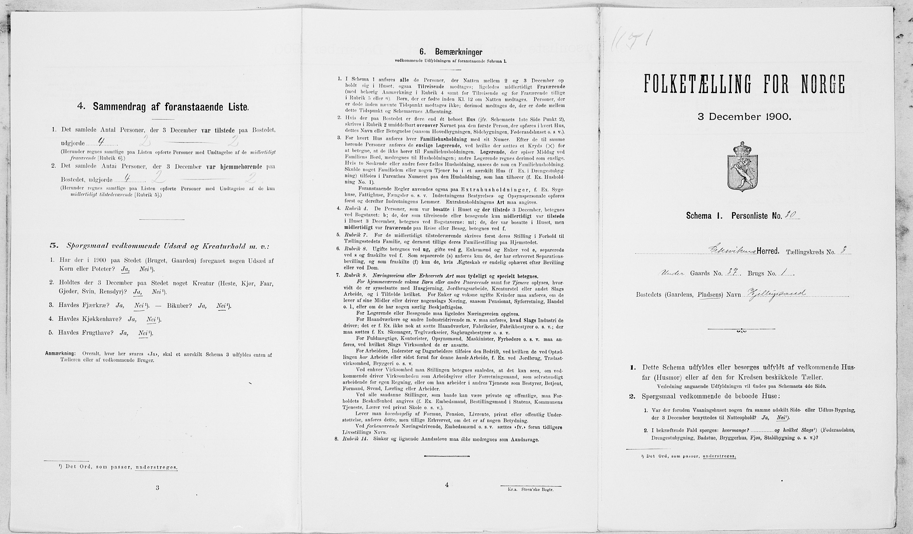 SAT, Folketelling 1900 for 1718 Leksvik herred, 1900, s. 398