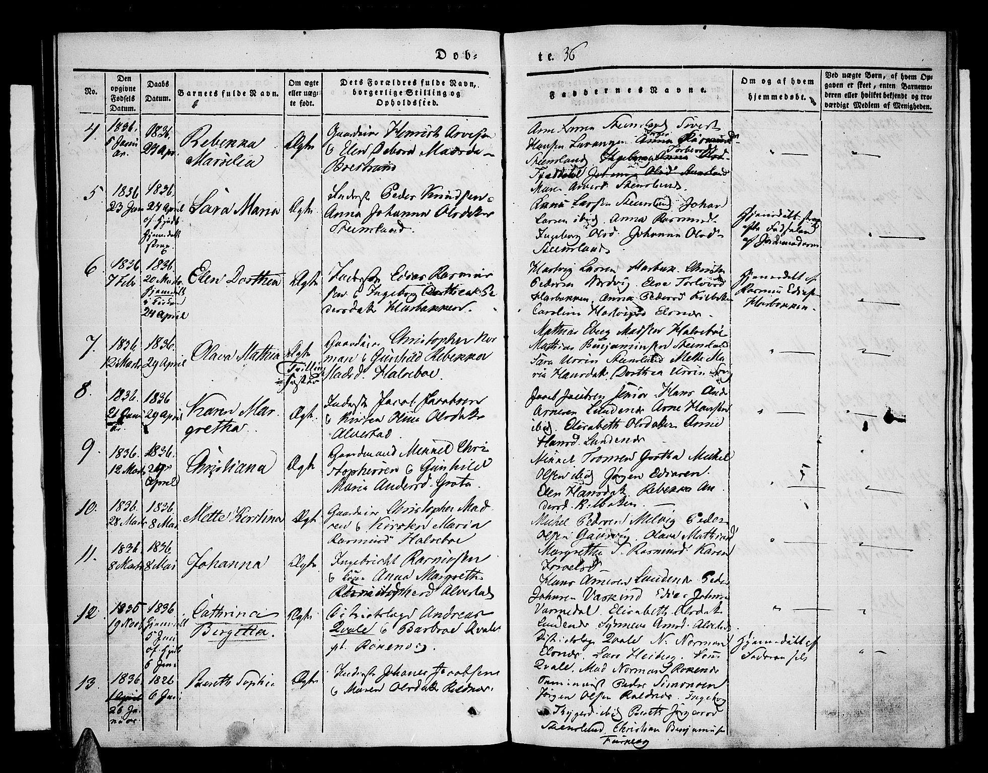 Trondenes sokneprestkontor, AV/SATØ-S-1319/H/Ha/L0008kirke: Ministerialbok nr. 8, 1835-1840