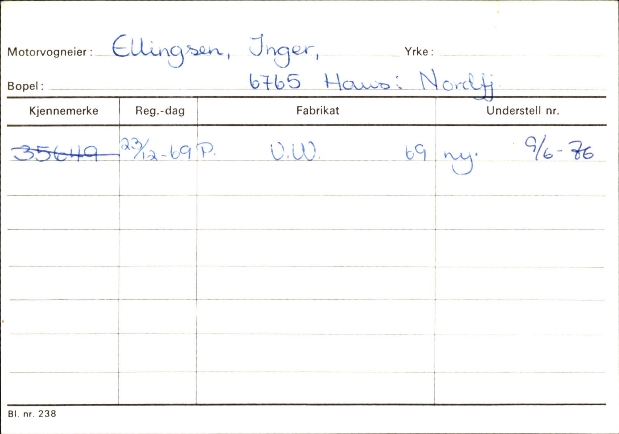 Statens vegvesen, Sogn og Fjordane vegkontor, AV/SAB-A-5301/4/F/L0129: Eigarregistrer Eid A-S, 1945-1975, s. 413