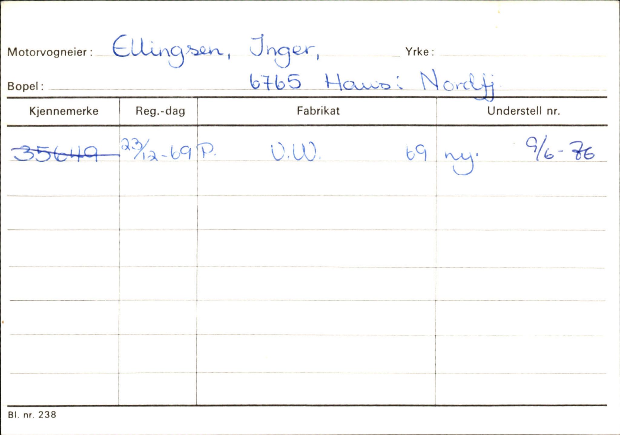 Statens vegvesen, Sogn og Fjordane vegkontor, SAB/A-5301/4/F/L0129: Eigarregistrer Eid A-S, 1945-1975, s. 413