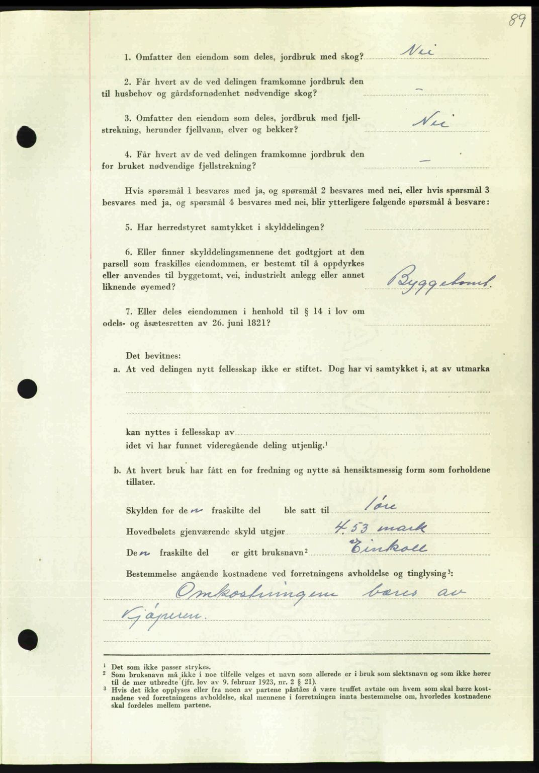 Nordmøre sorenskriveri, AV/SAT-A-4132/1/2/2Ca: Pantebok nr. A109, 1948-1948, Dagboknr: 2394/1948