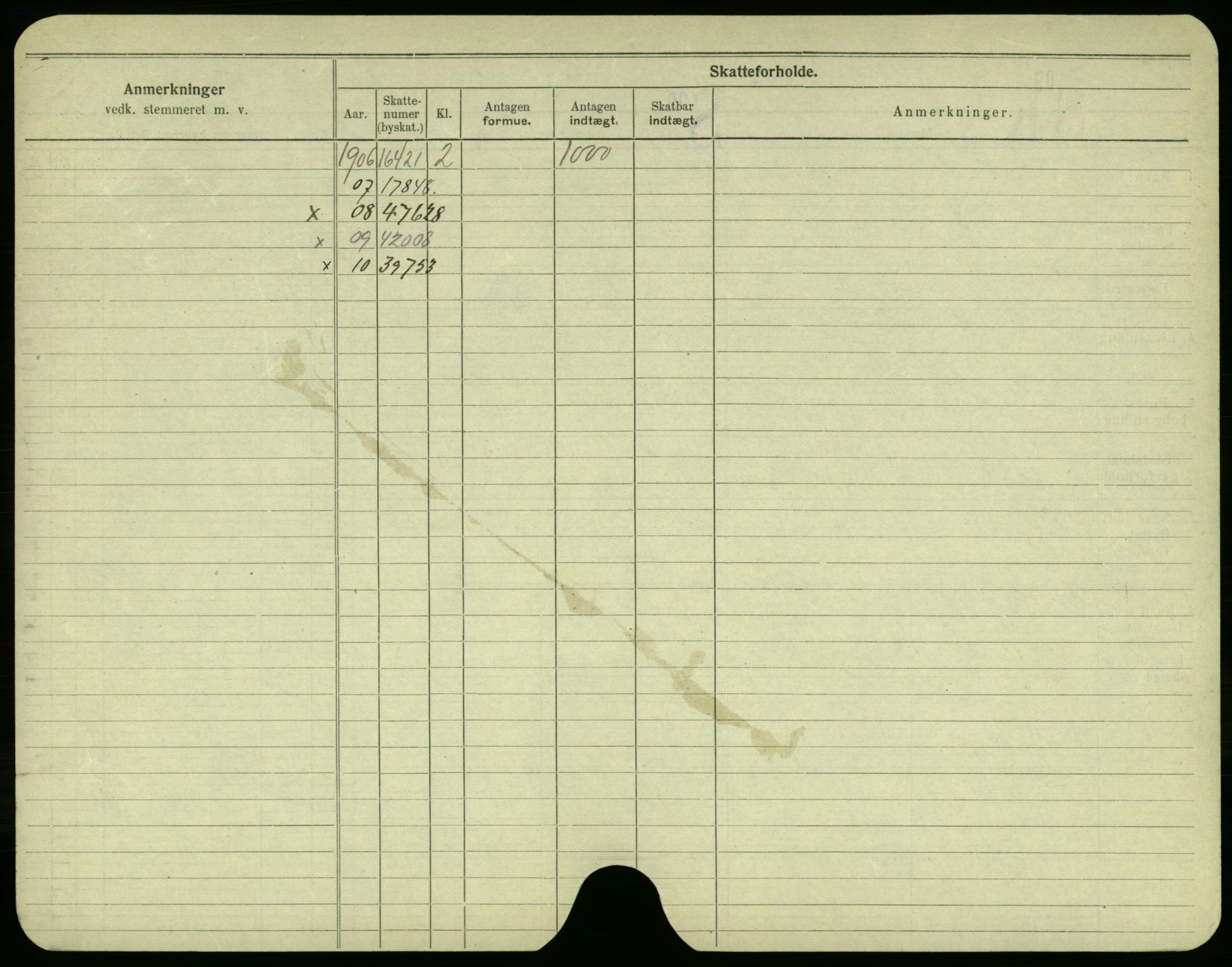 Oslo folkeregister, Registerkort, AV/SAO-A-11715/F/Fa/Fac/L0002: Menn, 1906-1914, s. 1172b