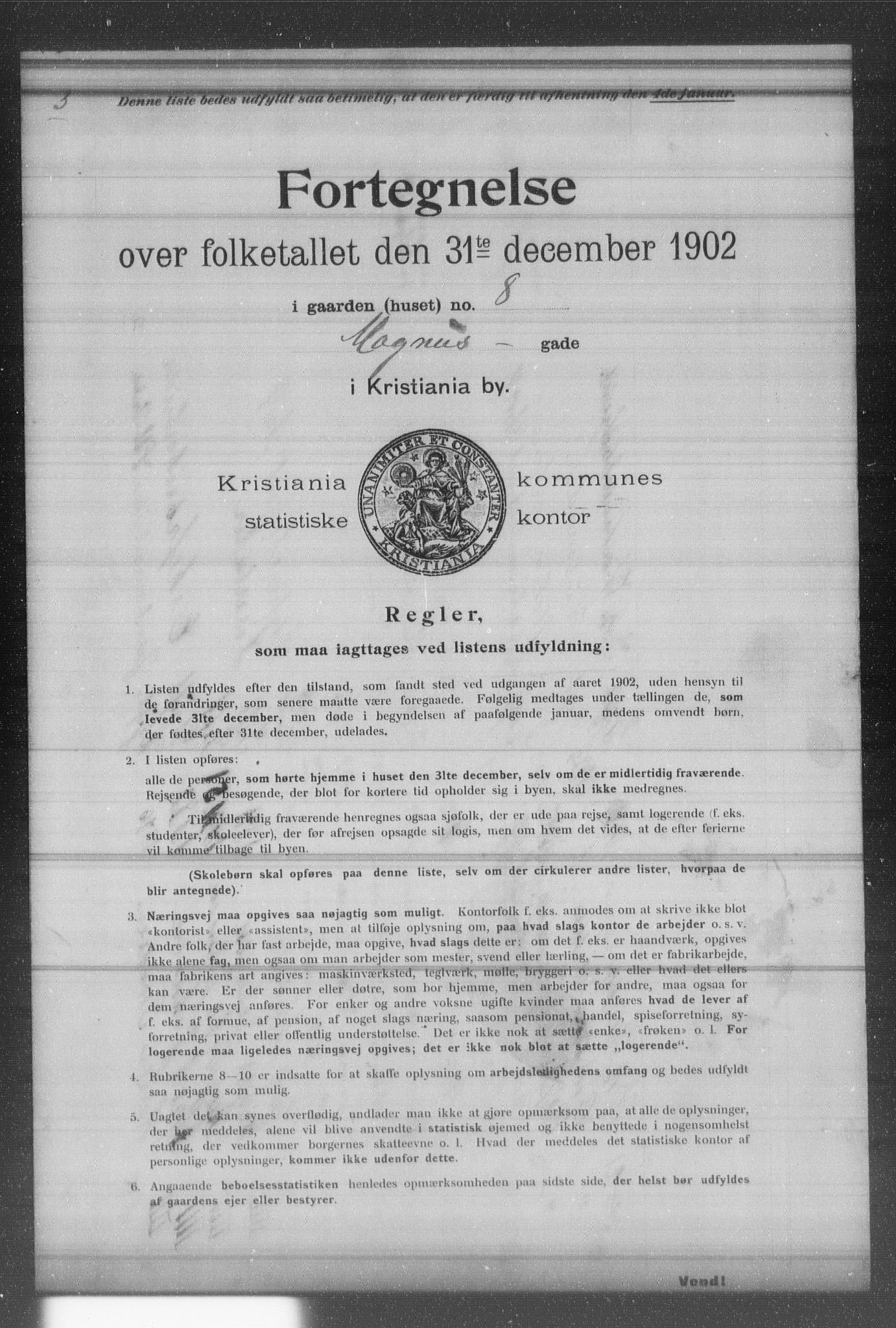 OBA, Kommunal folketelling 31.12.1902 for Kristiania kjøpstad, 1902, s. 11409