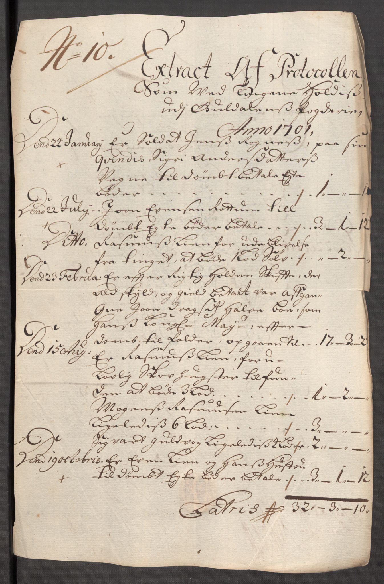 Rentekammeret inntil 1814, Reviderte regnskaper, Fogderegnskap, RA/EA-4092/R60/L3951: Fogderegnskap Orkdal og Gauldal, 1701, s. 275