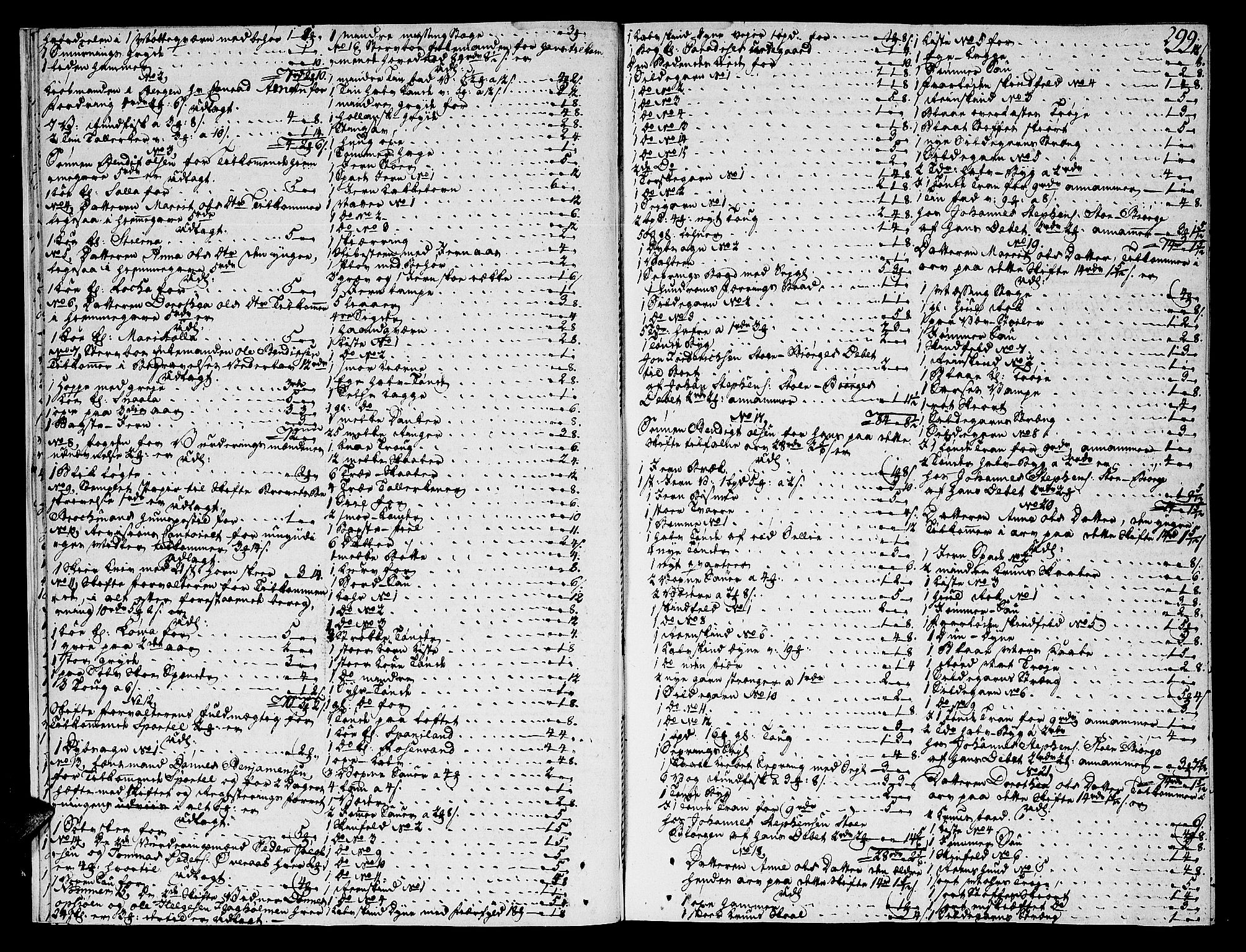 Helgeland sorenskriveri, AV/SAT-A-0004/3/3A/L0069: Skifteprotokoll 17B, 1792-1793, s. 298b-299a