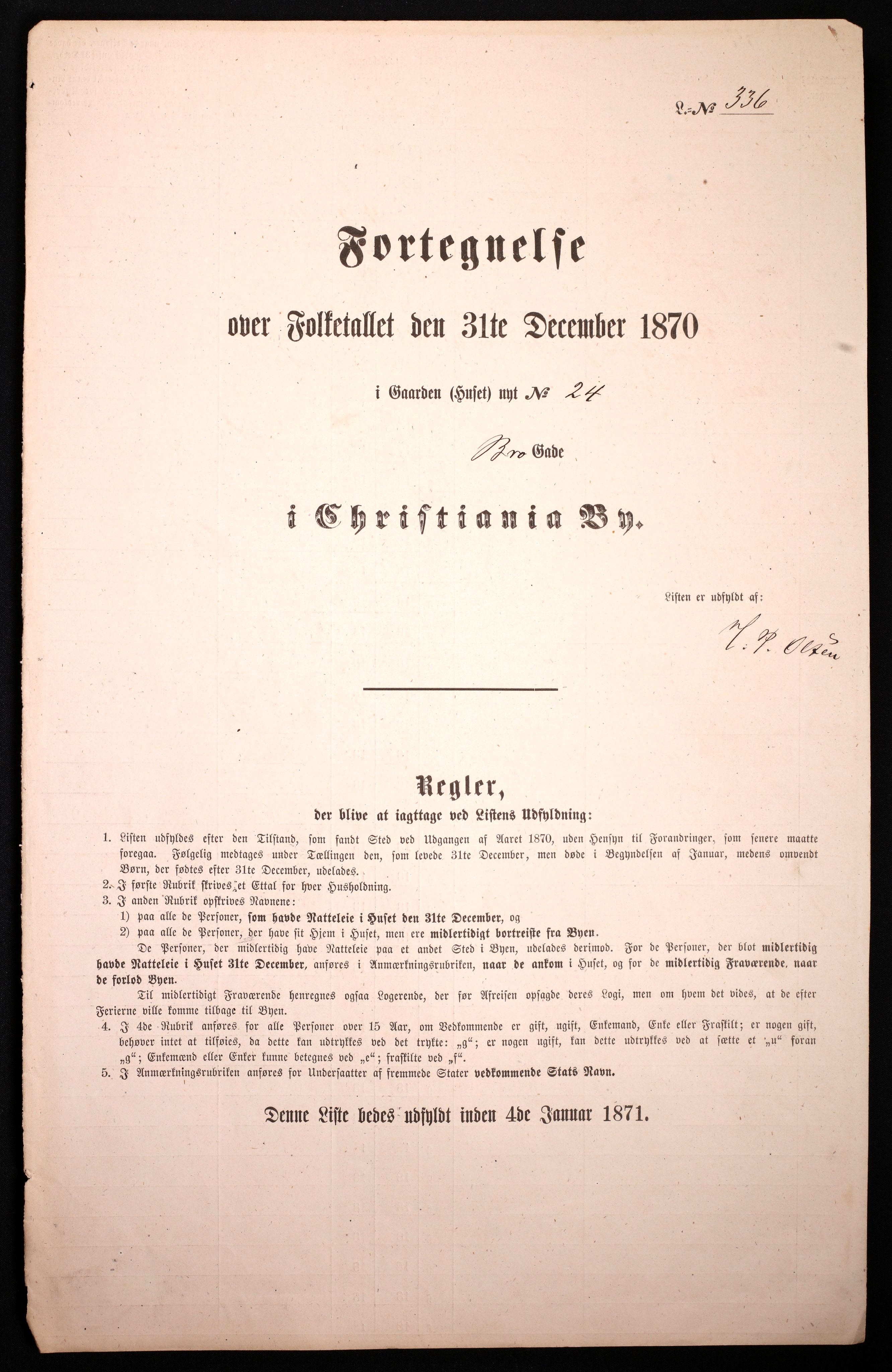 RA, Folketelling 1870 for 0301 Kristiania kjøpstad, 1870, s. 502