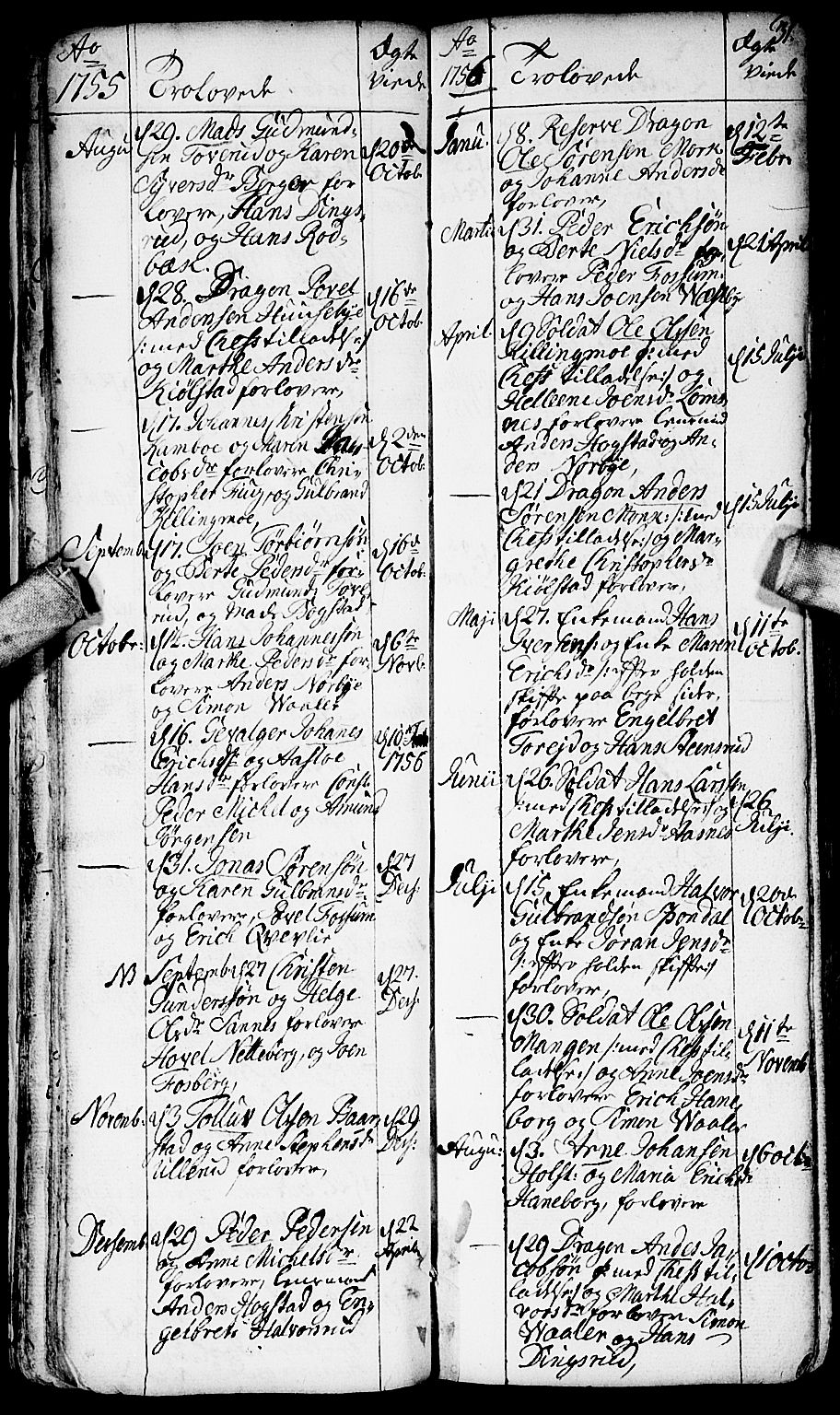 Aurskog prestekontor Kirkebøker, SAO/A-10304a/F/Fa/L0002: Ministerialbok nr. I 2, 1735-1766, s. 31