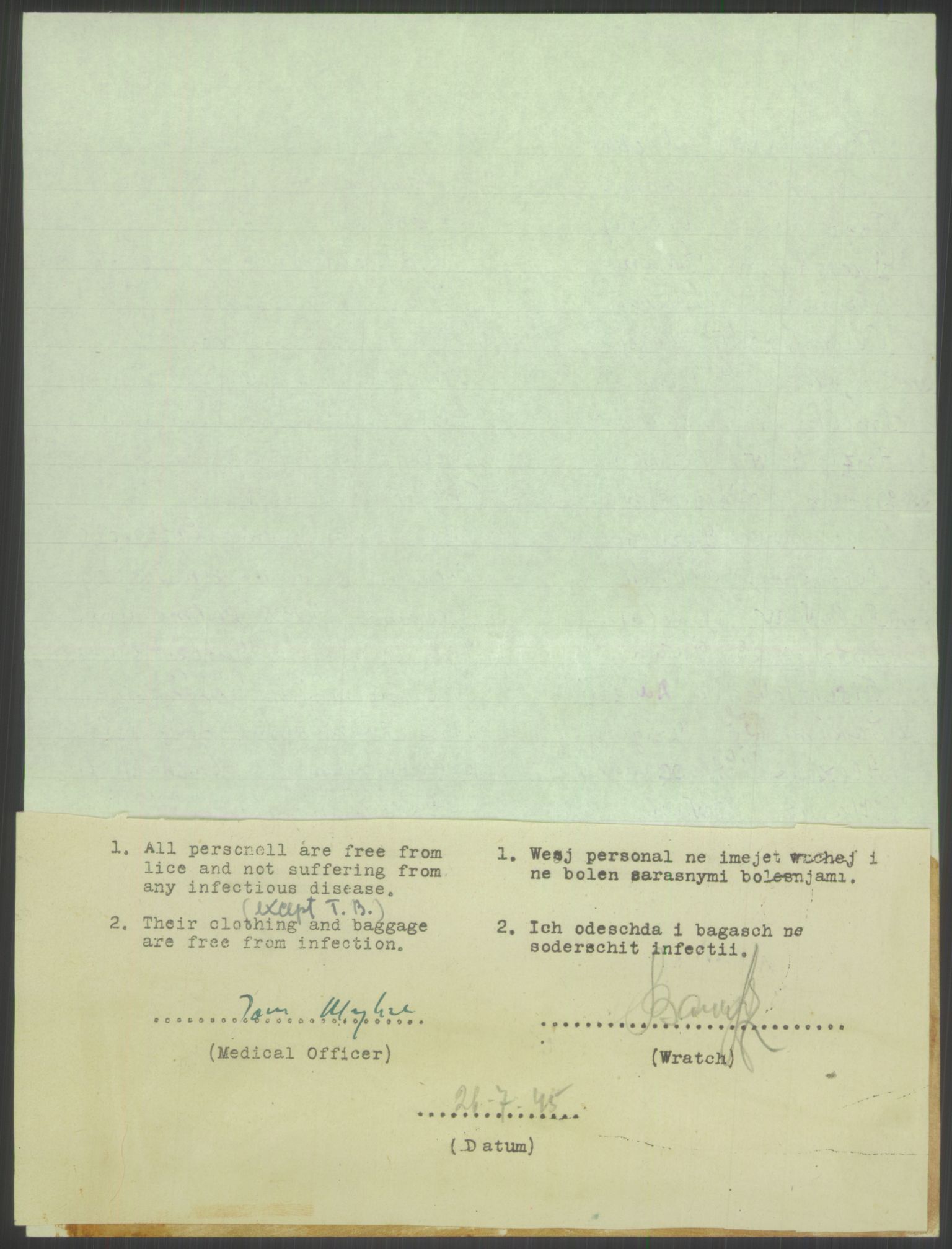 Flyktnings- og fangedirektoratet, Repatrieringskontoret, AV/RA-S-1681/D/Db/L0023: Displaced Persons (DPs) og sivile tyskere, 1945-1948, s. 729