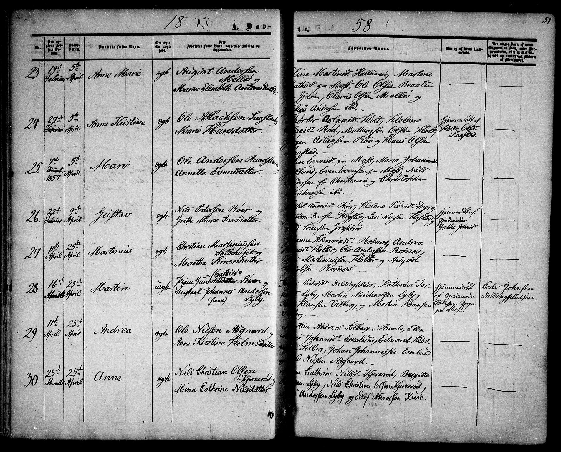 Rygge prestekontor Kirkebøker, AV/SAO-A-10084b/F/Fa/L0005: Ministerialbok nr. 5, 1852-1871, s. 51