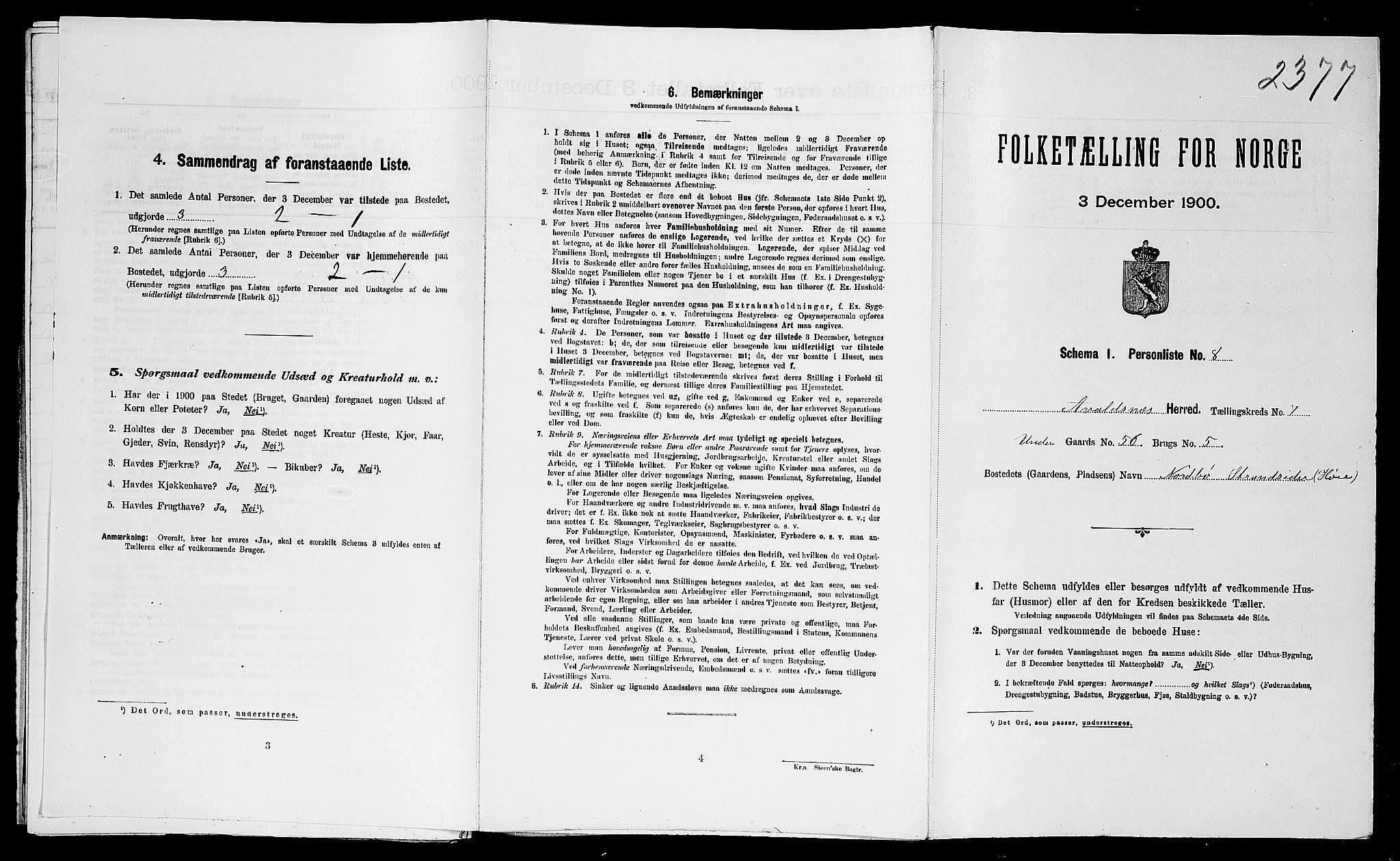 SAST, Folketelling 1900 for 1147 Avaldsnes herred, 1900, s. 1492