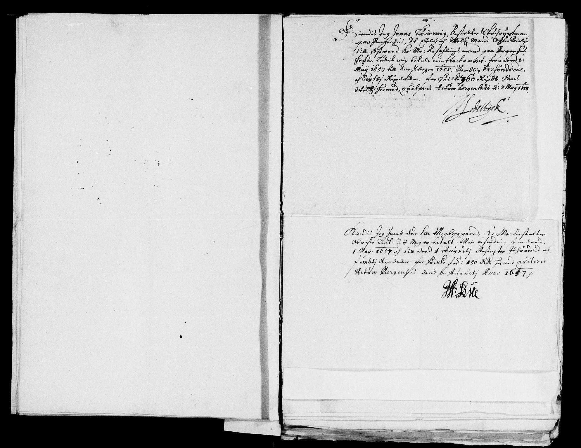 Rentekammeret inntil 1814, Reviderte regnskaper, Lensregnskaper, AV/RA-EA-5023/R/Rb/Rbt/L0141: Bergenhus len, 1657-1659