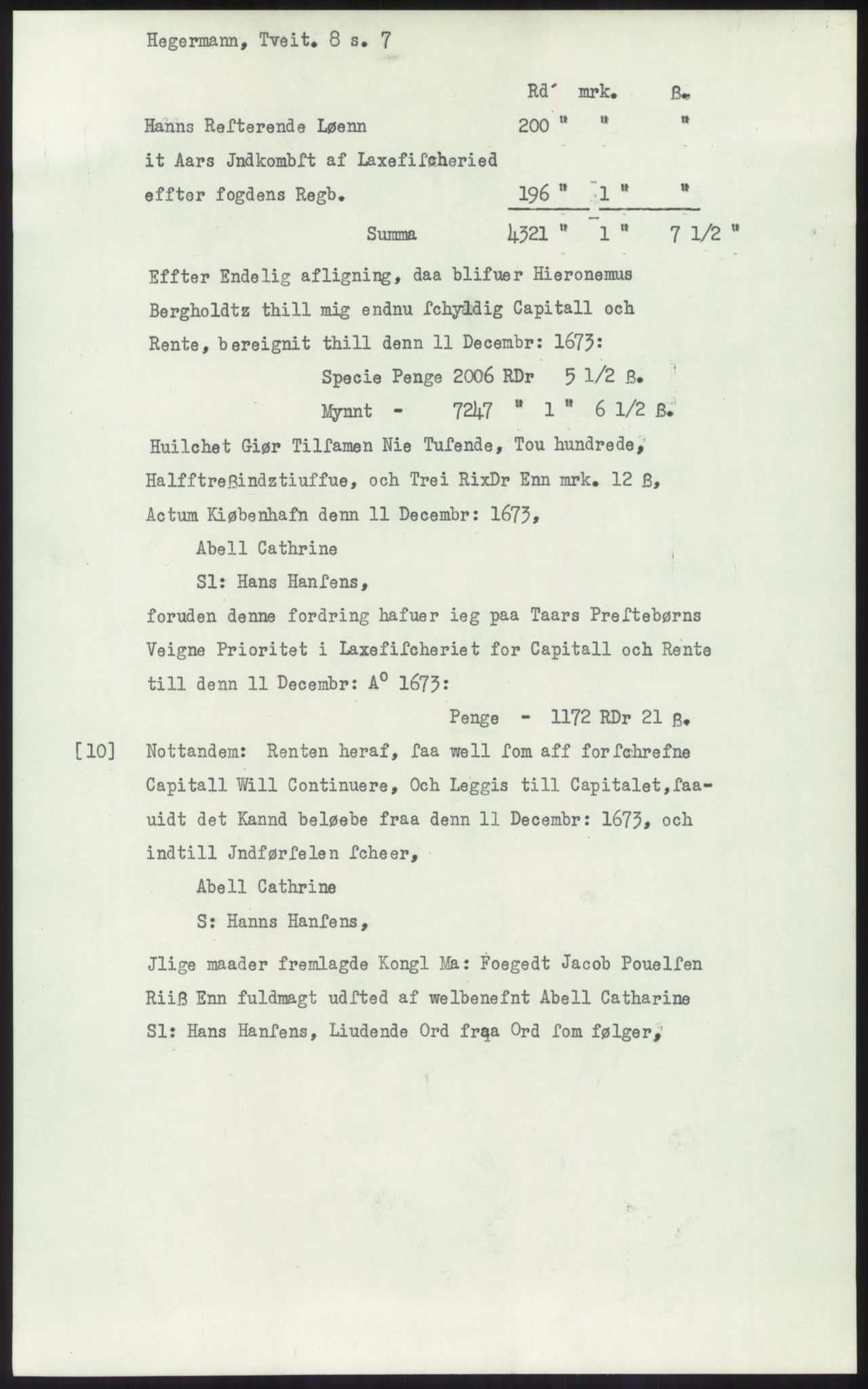 Samlinger til kildeutgivelse, Diplomavskriftsamlingen, AV/RA-EA-4053/H/Ha, s. 1431