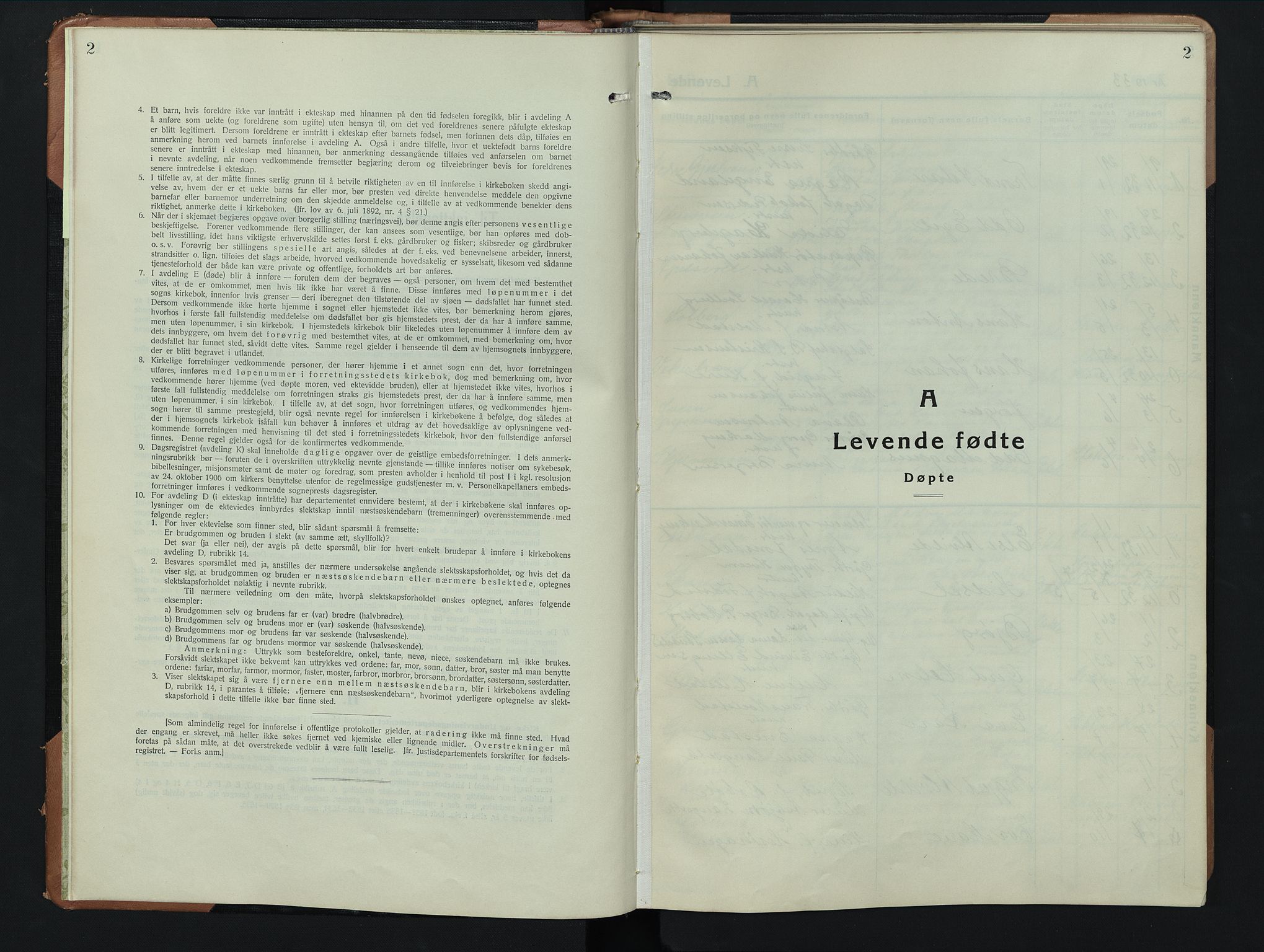 Nes prestekontor, Hedmark, SAH/PREST-020/L/La/L0011: Klokkerbok nr. 11, 1931-1947, s. 2