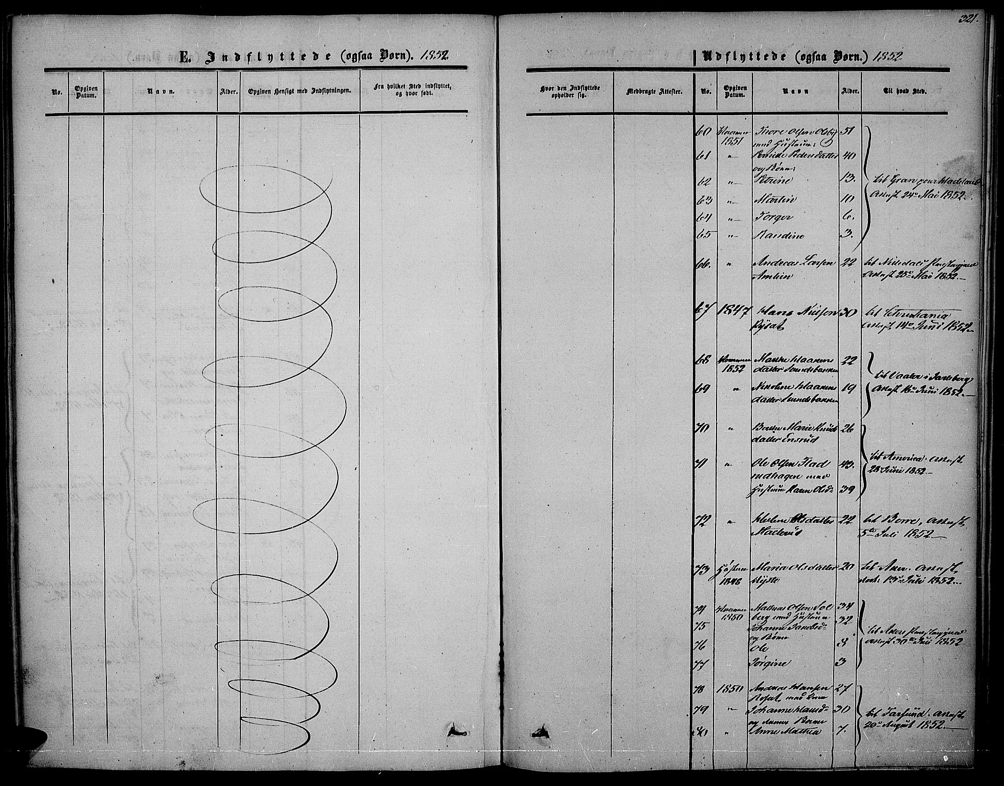 Vestre Toten prestekontor, SAH/PREST-108/H/Ha/Haa/L0005: Ministerialbok nr. 5, 1850-1855, s. 321