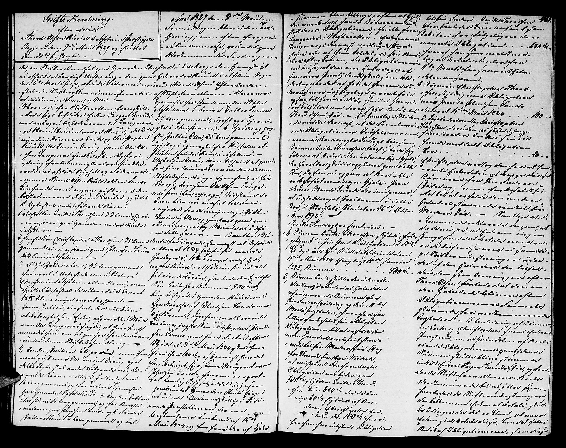 Heggen og Frøland sorenskriveri I, AV/SAO-A-11556/H/Hb/L0012: Skifteprotokoll, 1822-1830, s. 460b-461a