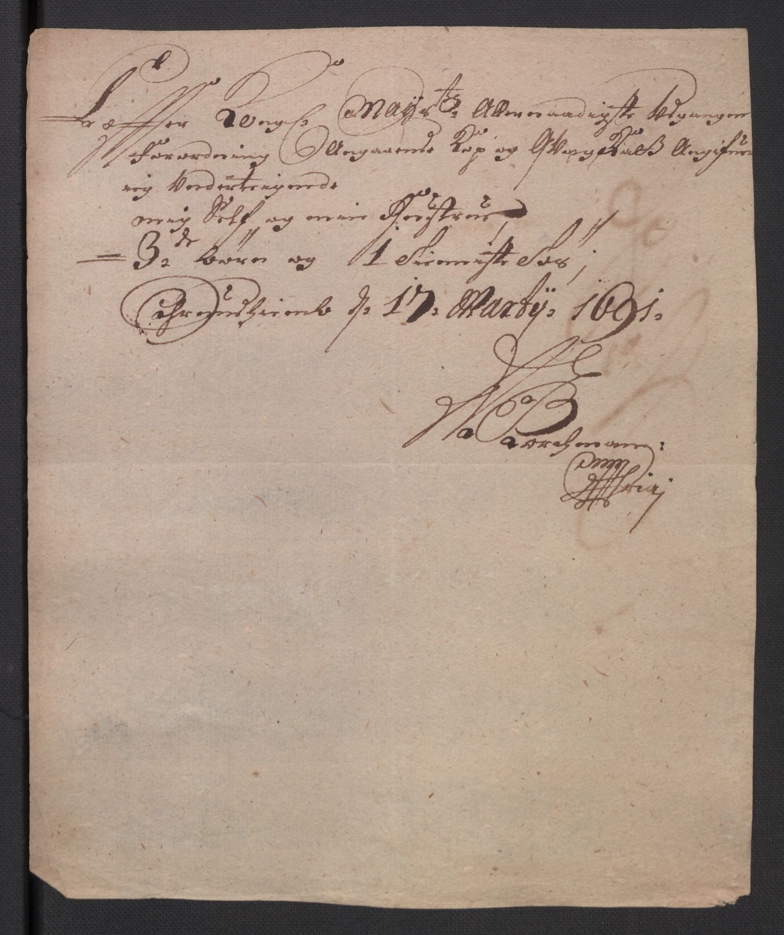 Rentekammeret inntil 1814, Reviderte regnskaper, Byregnskaper, AV/RA-EA-4066/R/Rs/L0506: [S2] Kontribusjonsregnskap, 1691-1692, s. 77