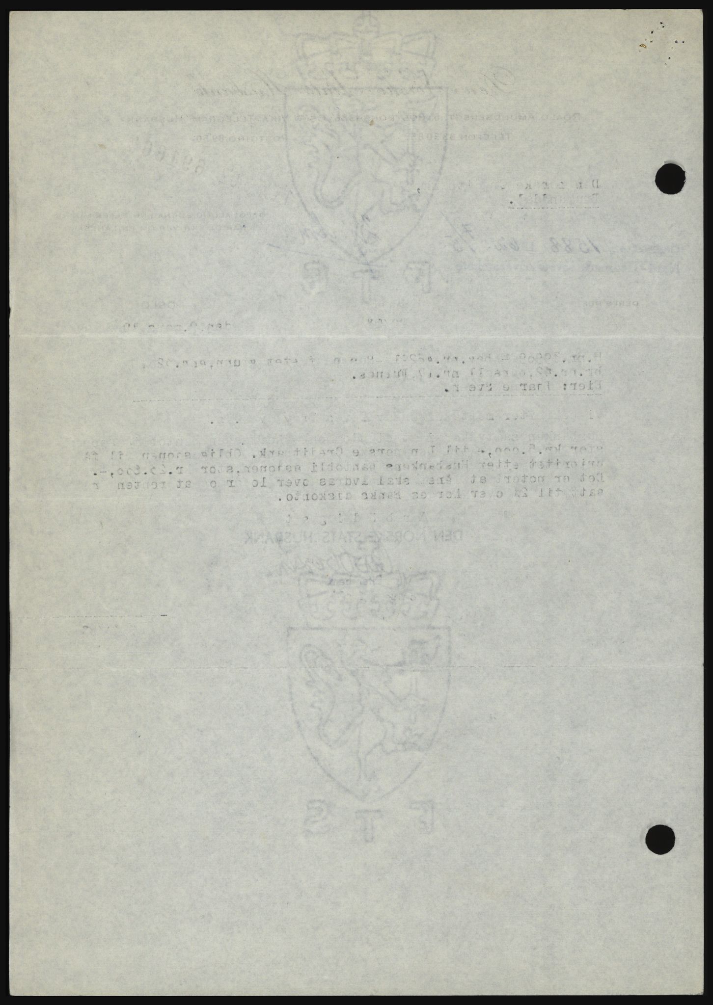 Nord-Hedmark sorenskriveri, AV/SAH-TING-012/H/Hc/L0016: Pantebok nr. 16, 1962-1962, Dagboknr: 1588/1962