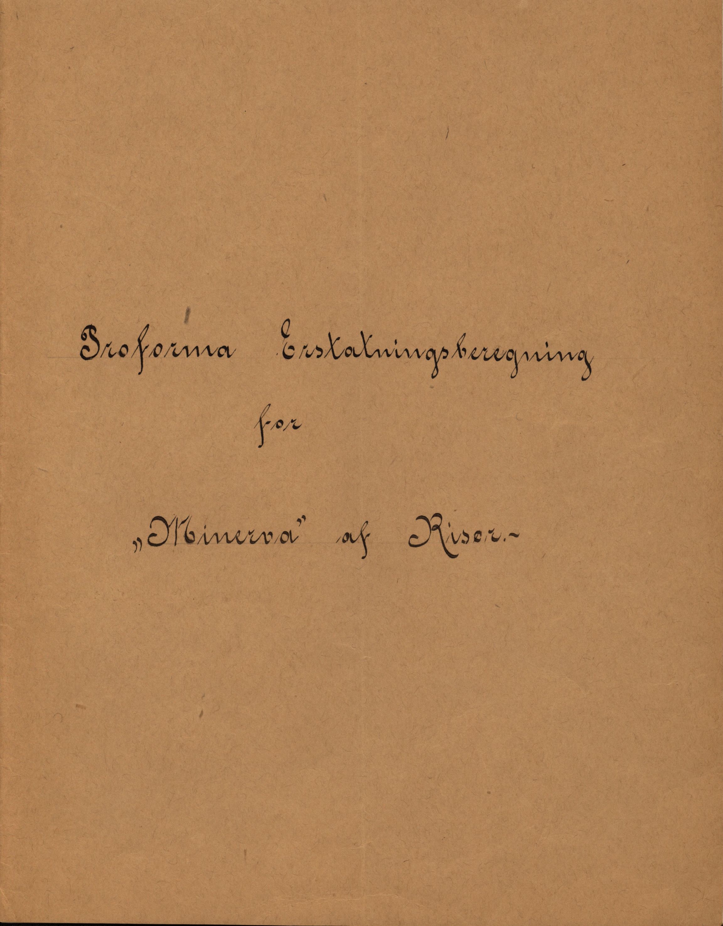 Pa 63 - Østlandske skibsassuranceforening, VEMU/A-1079/G/Ga/L0028/0003: Havaridokumenter / Minerva, Mathilde, Magnolia, Sir John Lawrence, 1892, s. 2