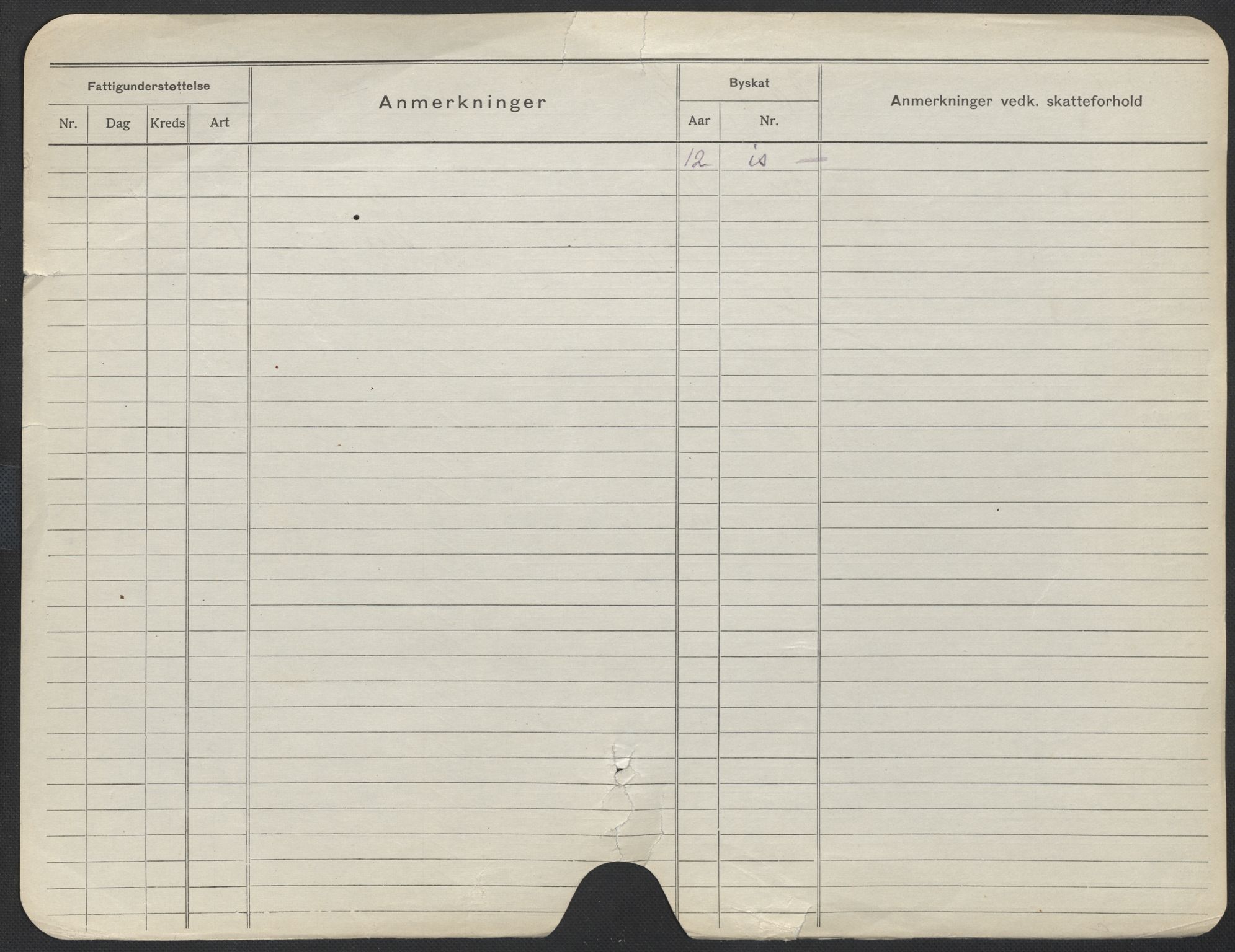 Oslo folkeregister, Registerkort, SAO/A-11715/F/Fa/Fac/L0012: Kvinner, 1906-1914, s. 1275b