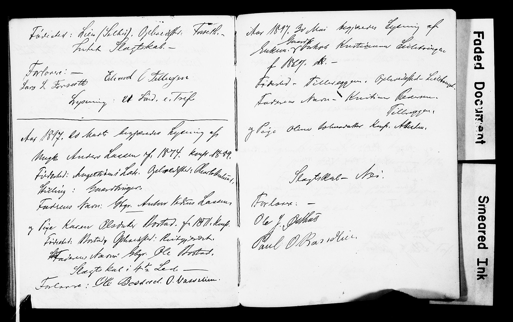 Ministerialprotokoller, klokkerbøker og fødselsregistre - Sør-Trøndelag, SAT/A-1456/618/L0445: Lysningsprotokoll nr. 618A08, 1863-1898