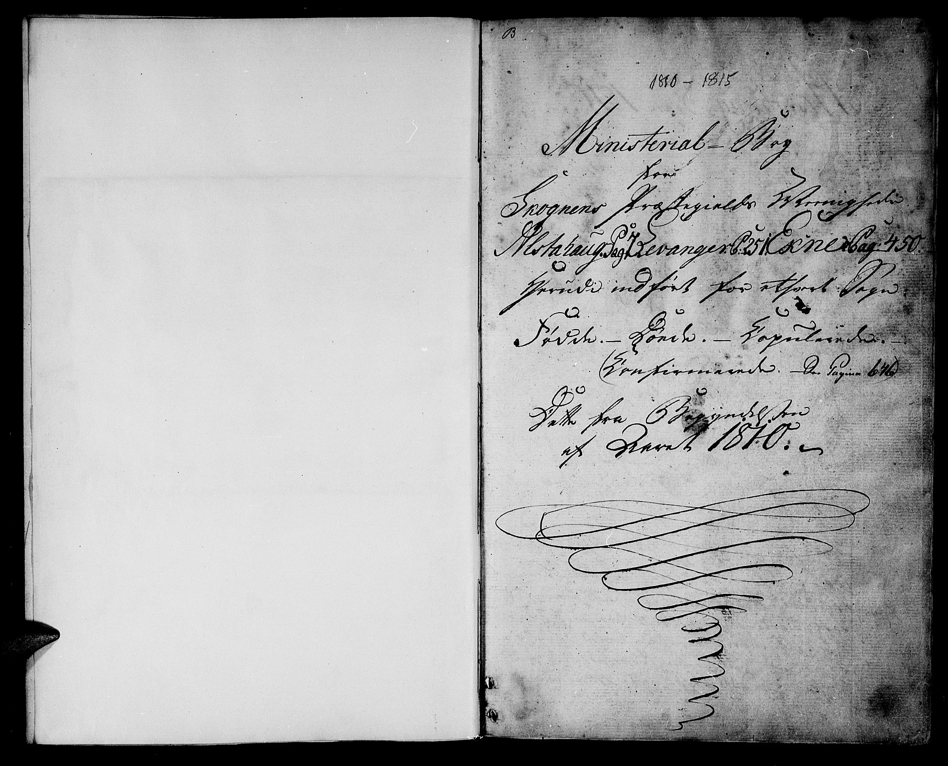 Ministerialprotokoller, klokkerbøker og fødselsregistre - Nord-Trøndelag, AV/SAT-A-1458/717/L0145: Ministerialbok nr. 717A03 /1, 1810-1815, s. 0-1