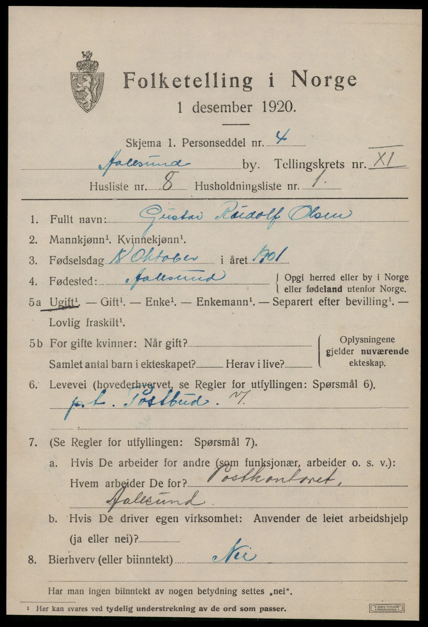 SAT, Folketelling 1920 for 1501 Ålesund kjøpstad, 1920, s. 24864