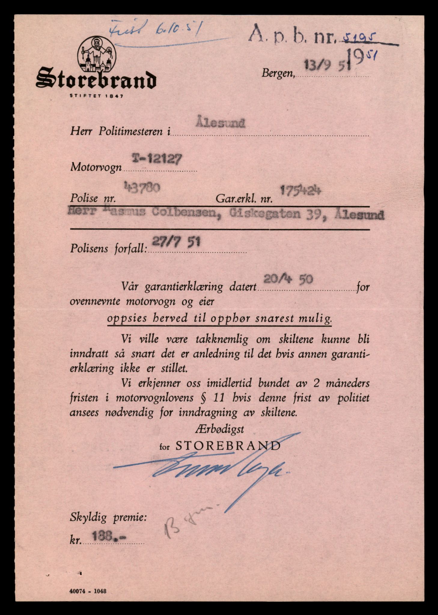 Møre og Romsdal vegkontor - Ålesund trafikkstasjon, AV/SAT-A-4099/F/Fe/L0035: Registreringskort for kjøretøy T 12653 - T 12829, 1927-1998, s. 743