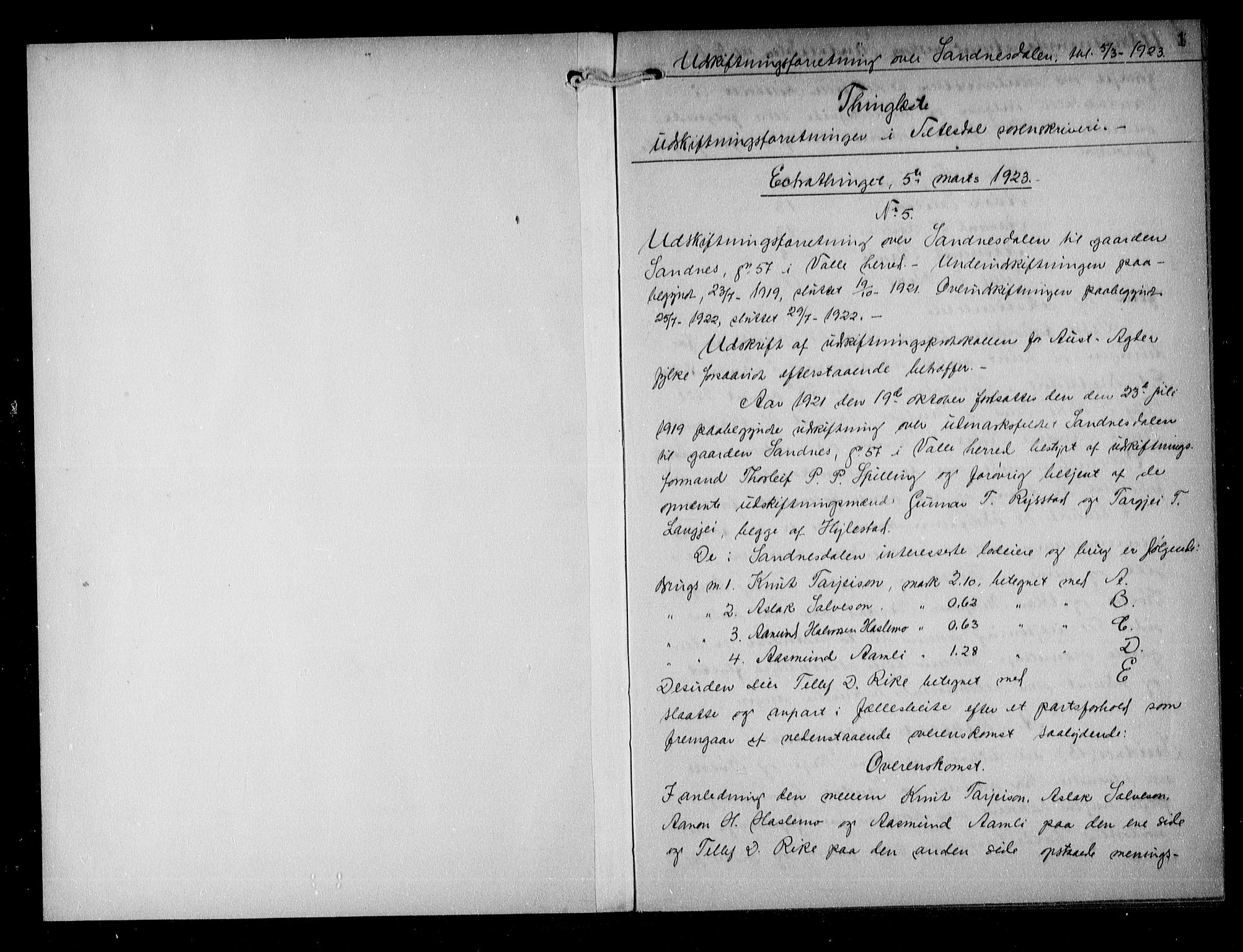 Setesdal sorenskriveri, AV/SAK-1221-0011/G/Gb/L0022: Pantebok nr. 21, 1923-1926, s. 0-1