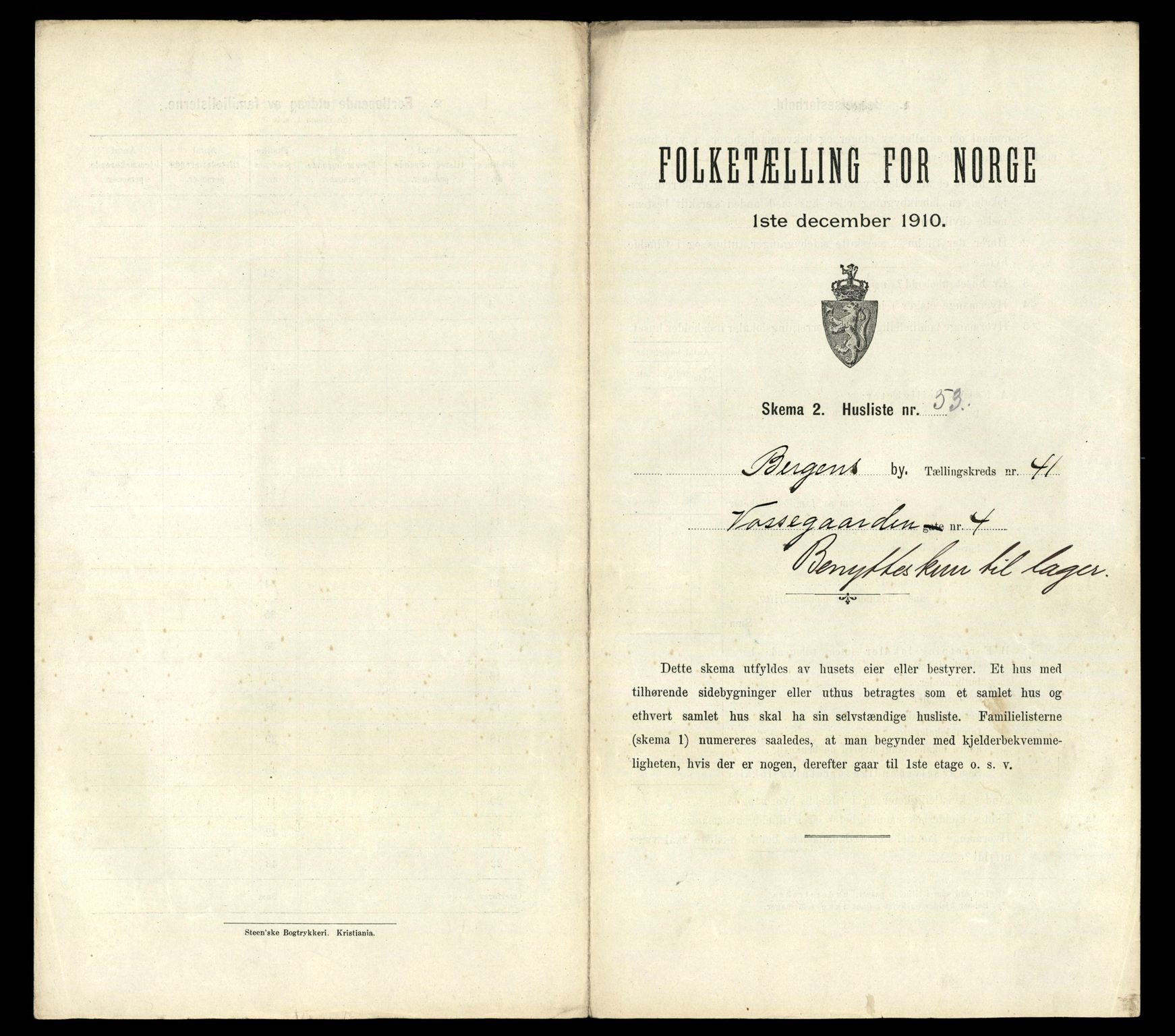 RA, Folketelling 1910 for 1301 Bergen kjøpstad, 1910, s. 14191