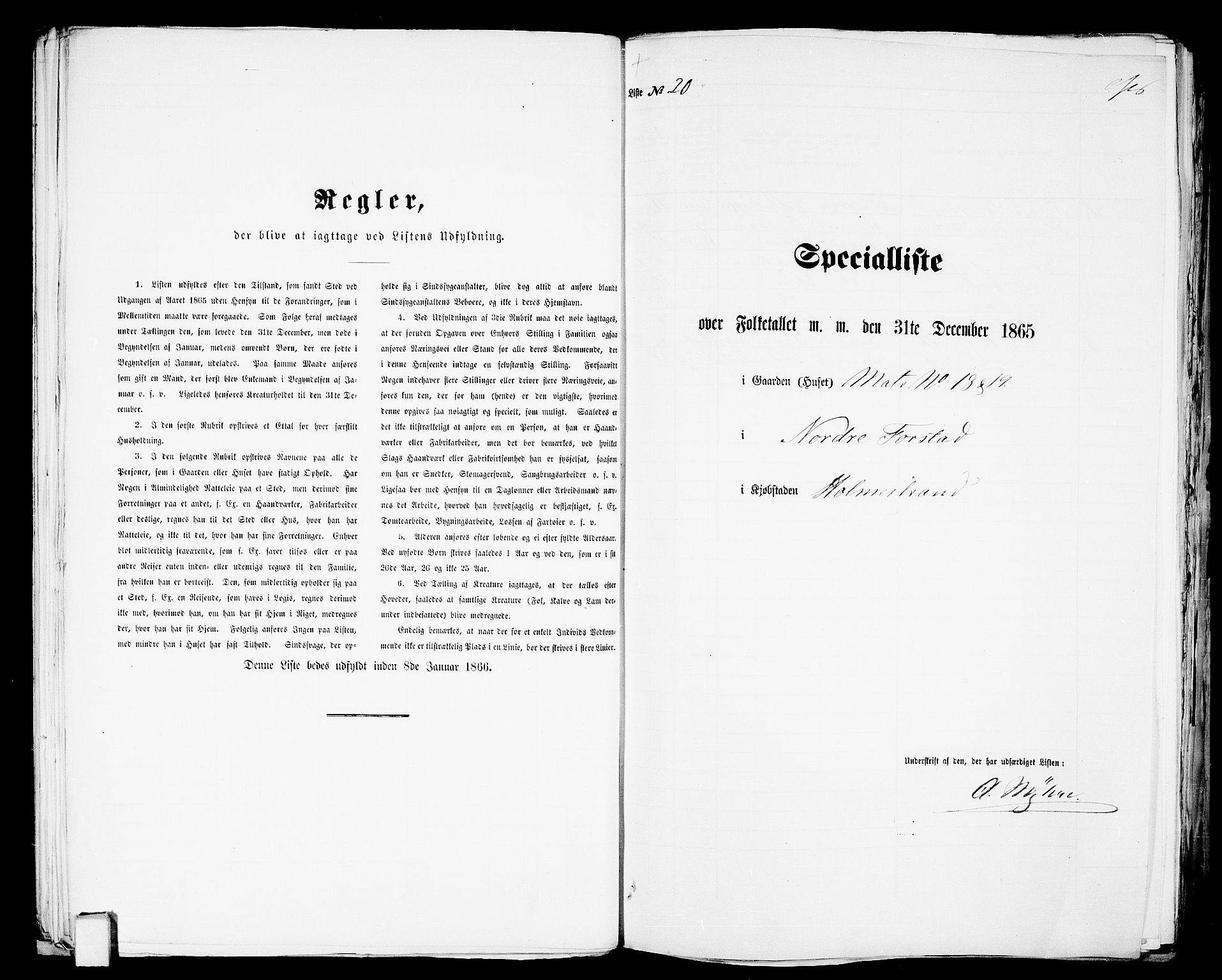 RA, Folketelling 1865 for 0702B Botne prestegjeld, Holmestrand kjøpstad, 1865, s. 46