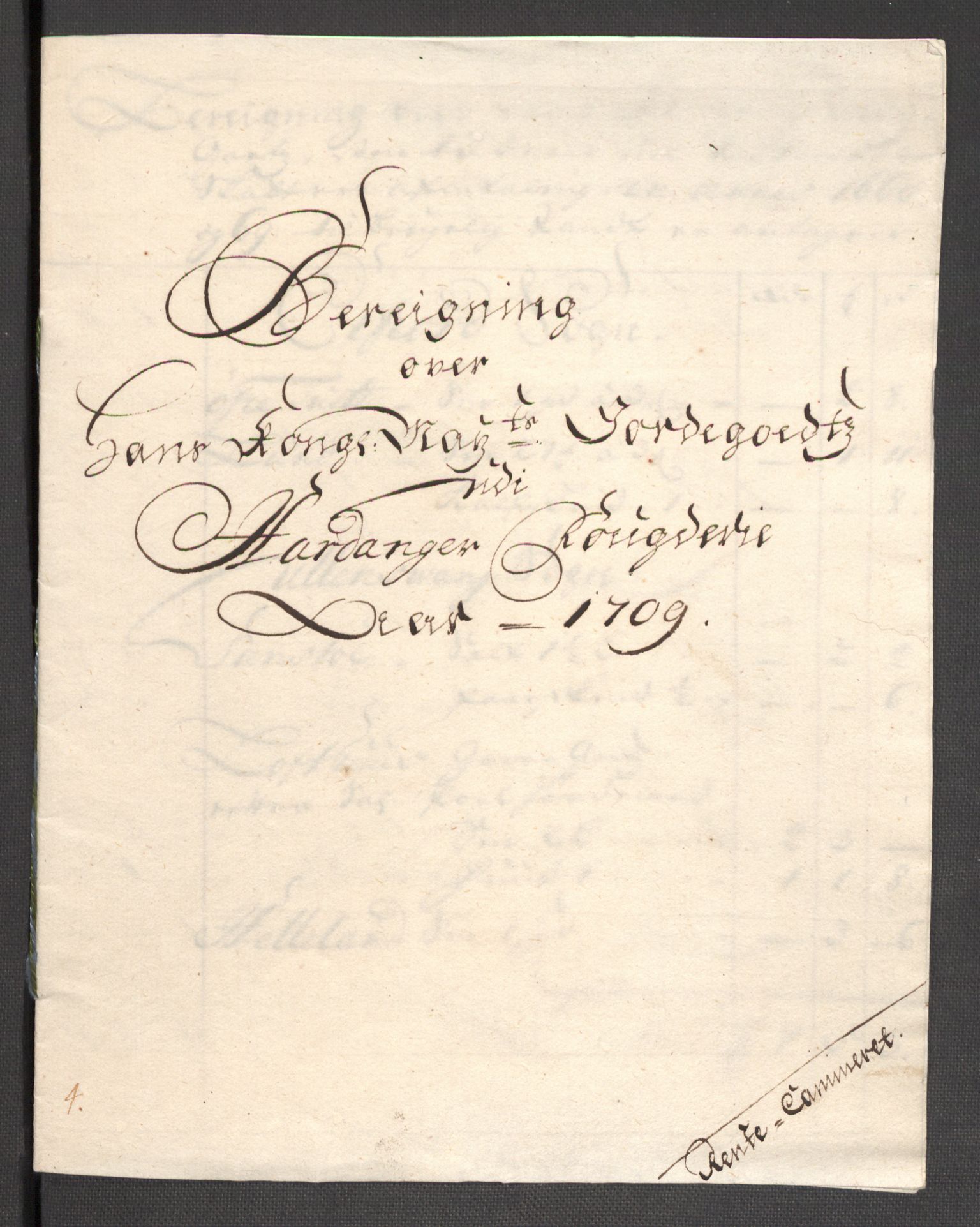 Rentekammeret inntil 1814, Reviderte regnskaper, Fogderegnskap, AV/RA-EA-4092/R48/L2986: Fogderegnskap Sunnhordland og Hardanger, 1709-1710, s. 163