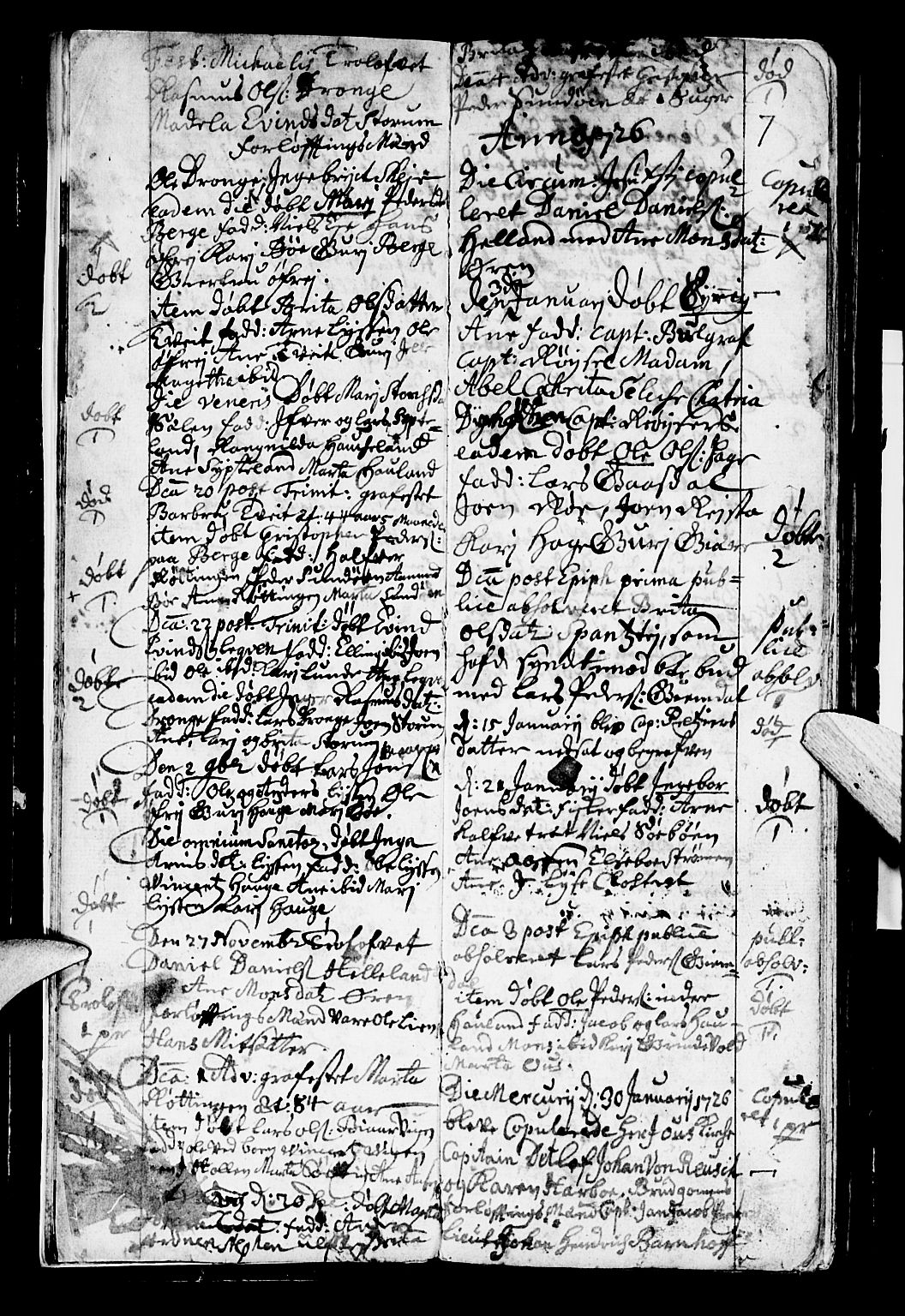 Os sokneprestembete, AV/SAB-A-99929: Ministerialbok nr. A 2, 1723-1758, s. 7