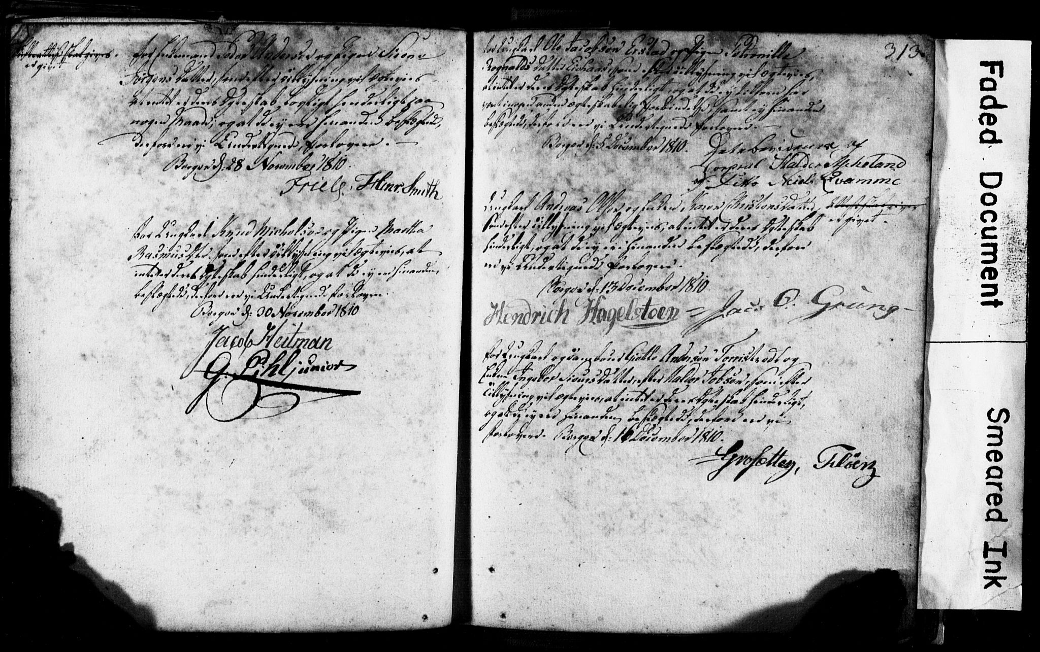 Korskirken sokneprestembete, SAB/A-76101: Forlovererklæringer nr. II.5.1, 1776-1816, s. 313