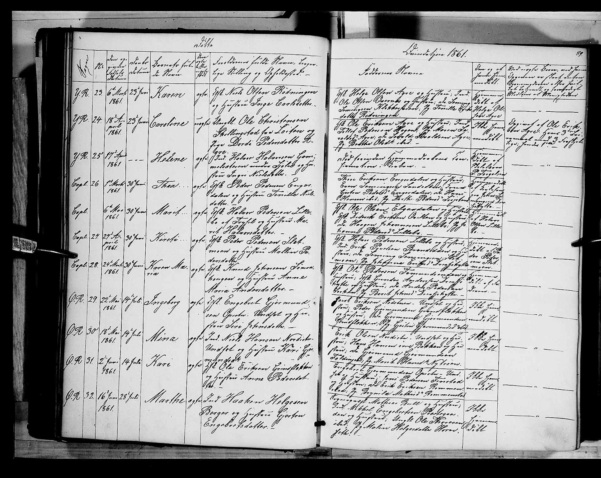 Rendalen prestekontor, AV/SAH-PREST-054/H/Ha/Haa/L0005: Ministerialbok nr. 5, 1853-1866, s. 89