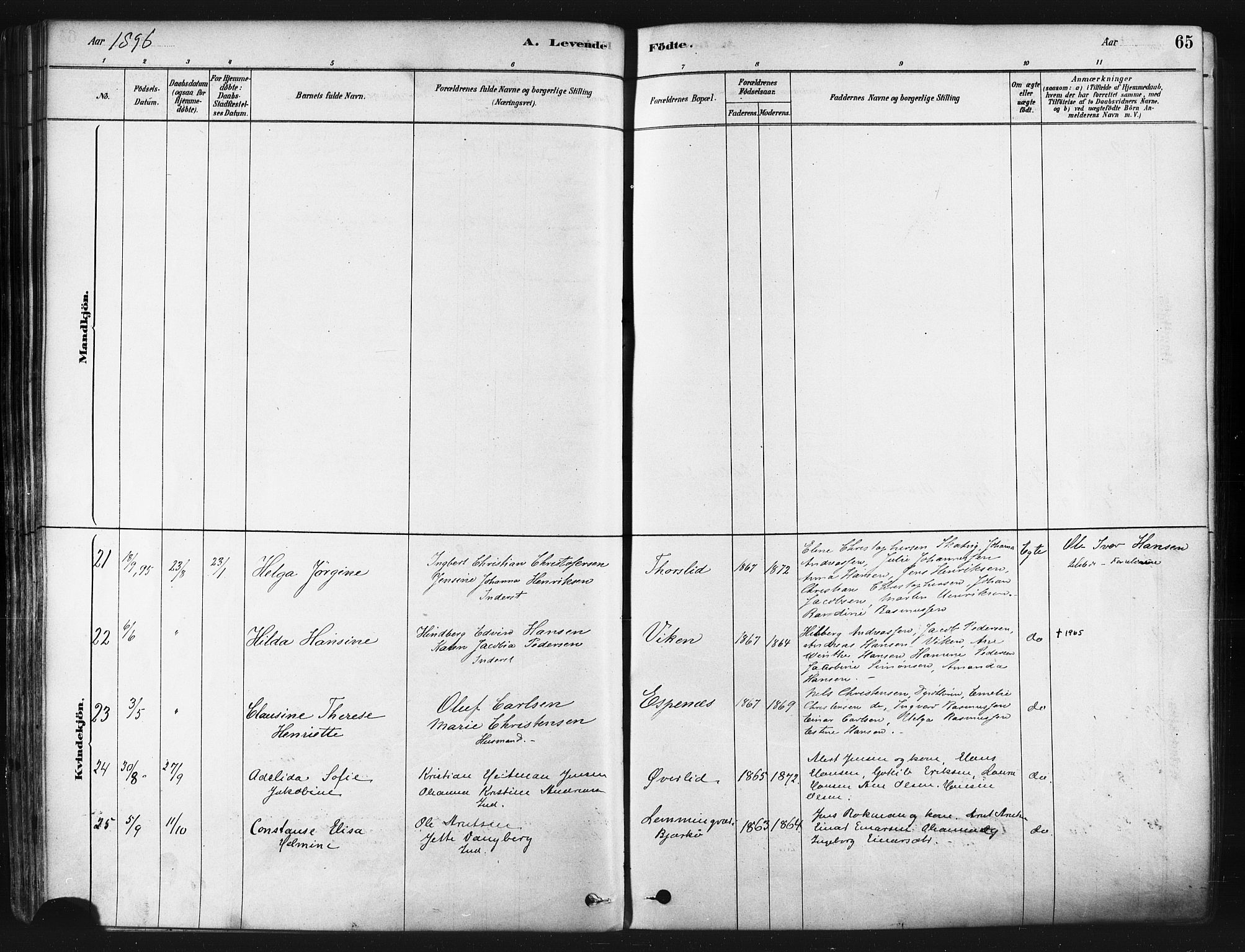 Tranøy sokneprestkontor, AV/SATØ-S-1313/I/Ia/Iaa/L0009kirke: Ministerialbok nr. 9, 1878-1904, s. 65