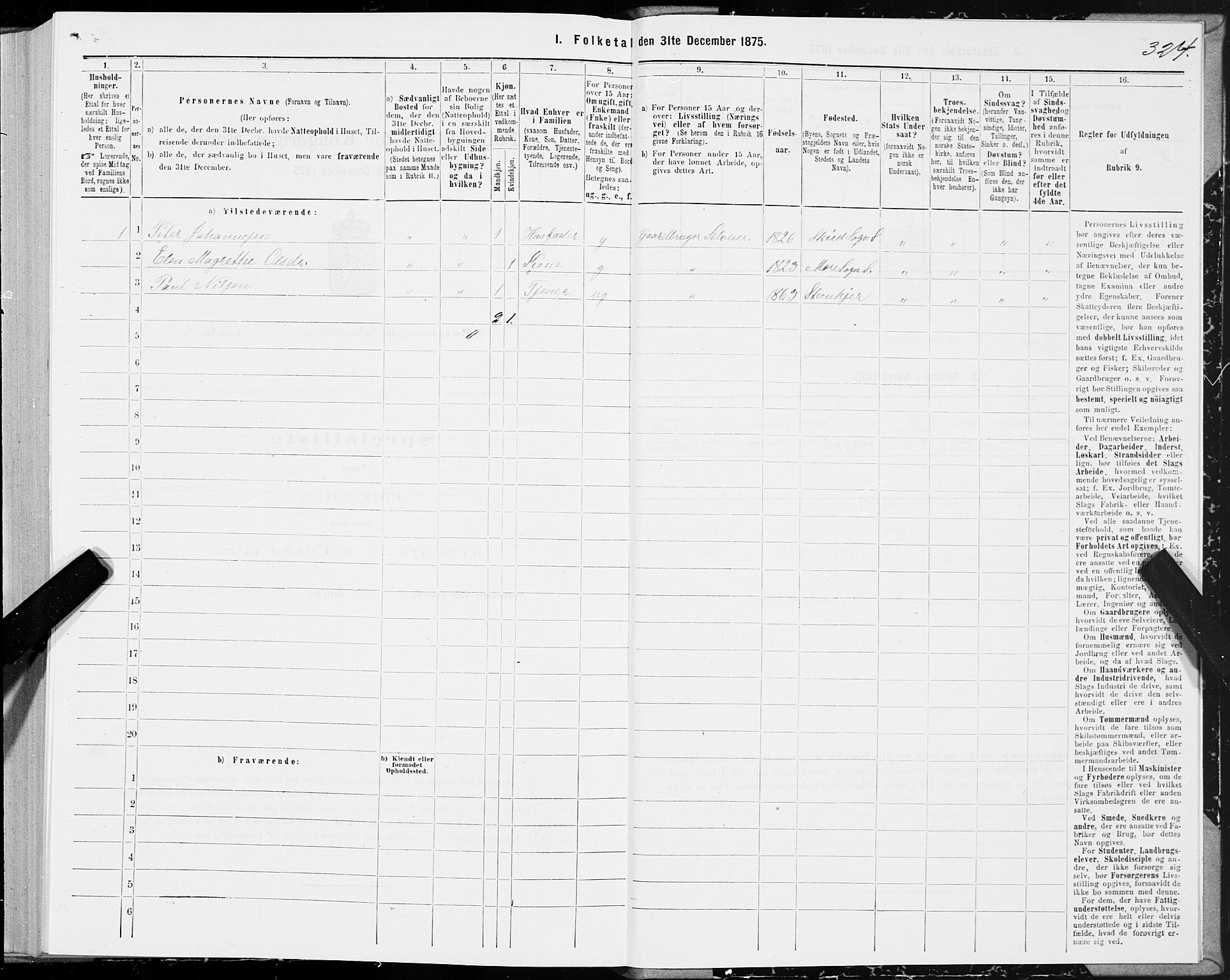 SAT, Folketelling 1875 for 1731P Sparbu prestegjeld, 1875, s. 4324