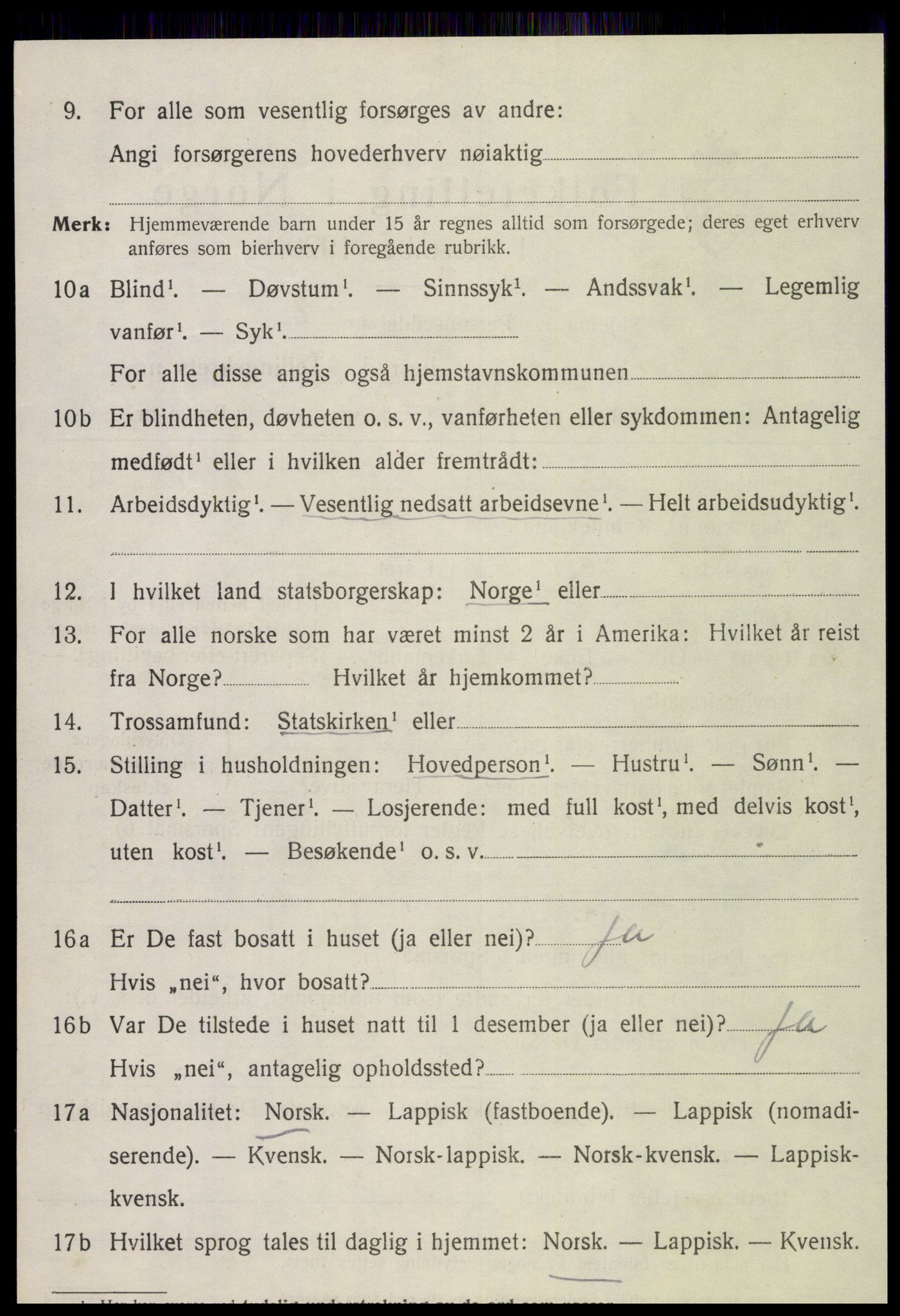 SAT, Folketelling 1920 for 1735 Kvam herred, 1920, s. 1392