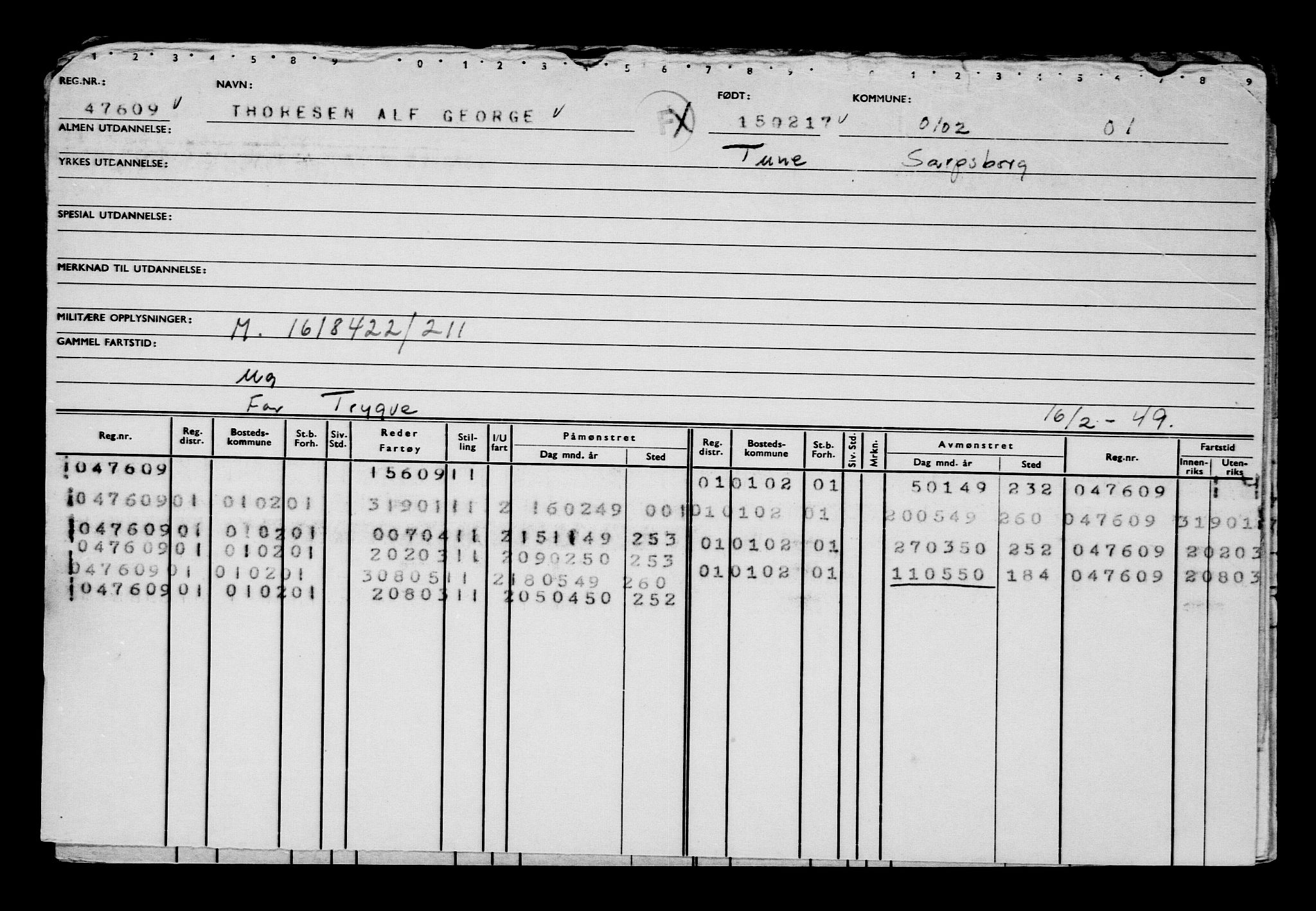 Direktoratet for sjømenn, AV/RA-S-3545/G/Gb/L0146: Hovedkort, 1917, s. 110