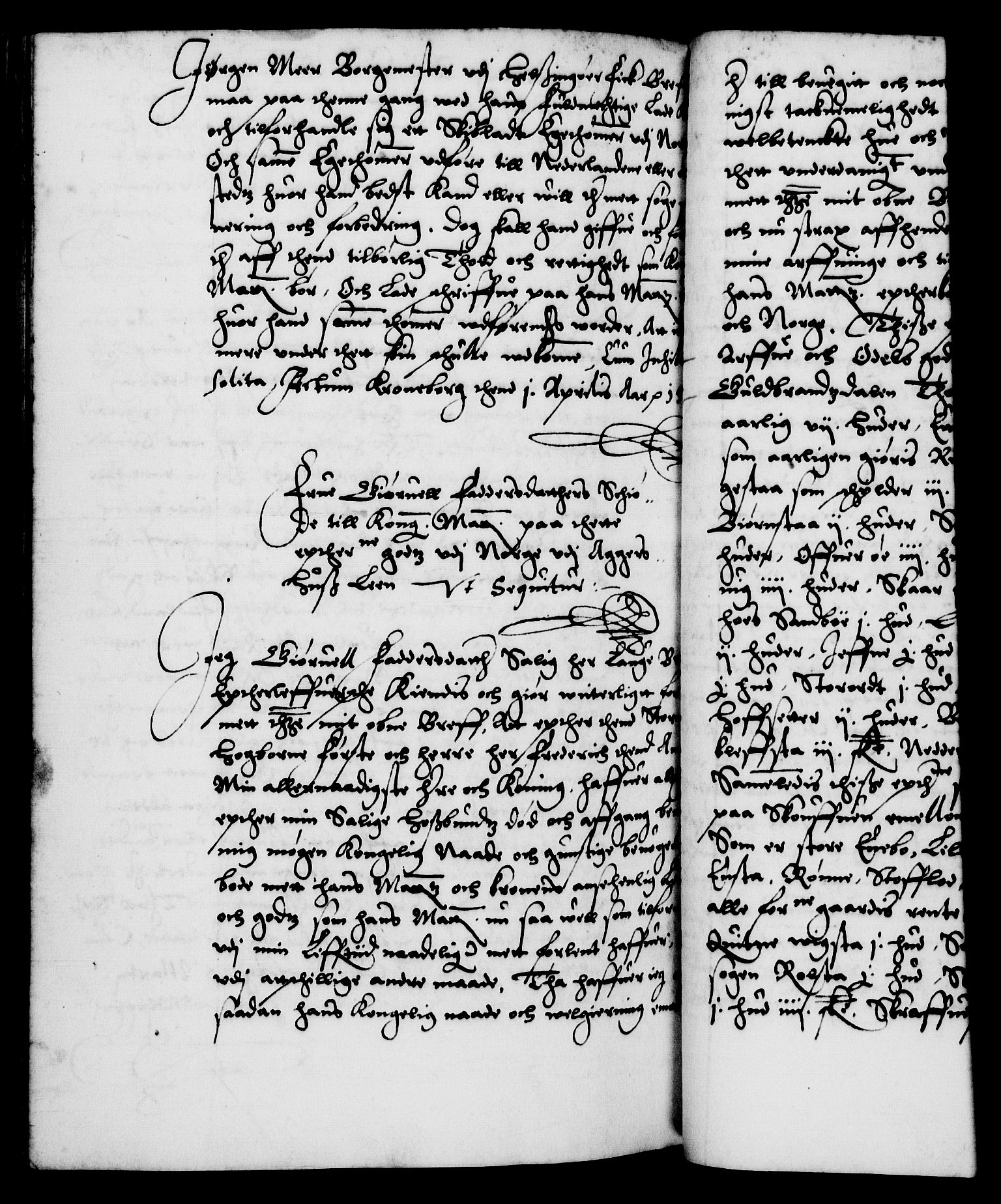 Danske Kanselli 1572-1799, RA/EA-3023/F/Fc/Fca/Fcaa/L0001: Norske registre (mikrofilm), 1572-1588, s. 545b