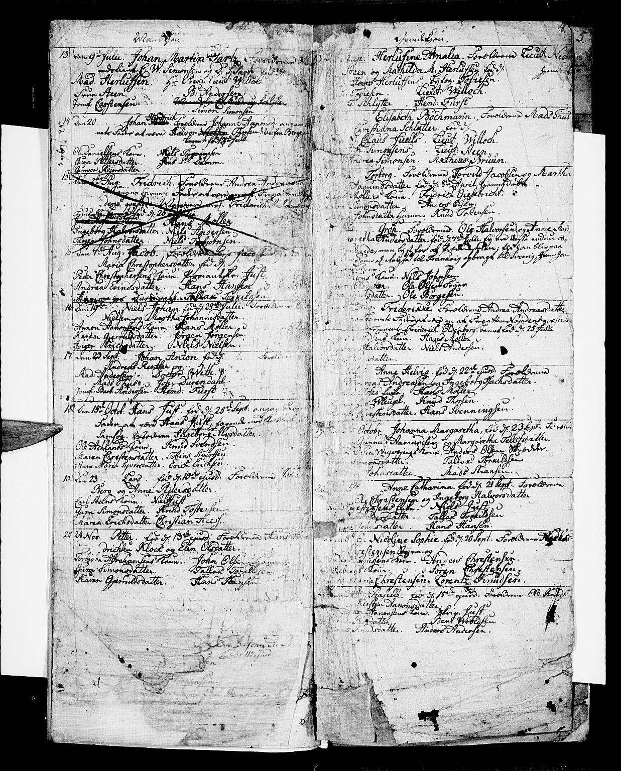 Risør sokneprestkontor, AV/SAK-1111-0035/F/Fb/L0003: Klokkerbok nr. B 3 /1, 1812-1874, s. 4