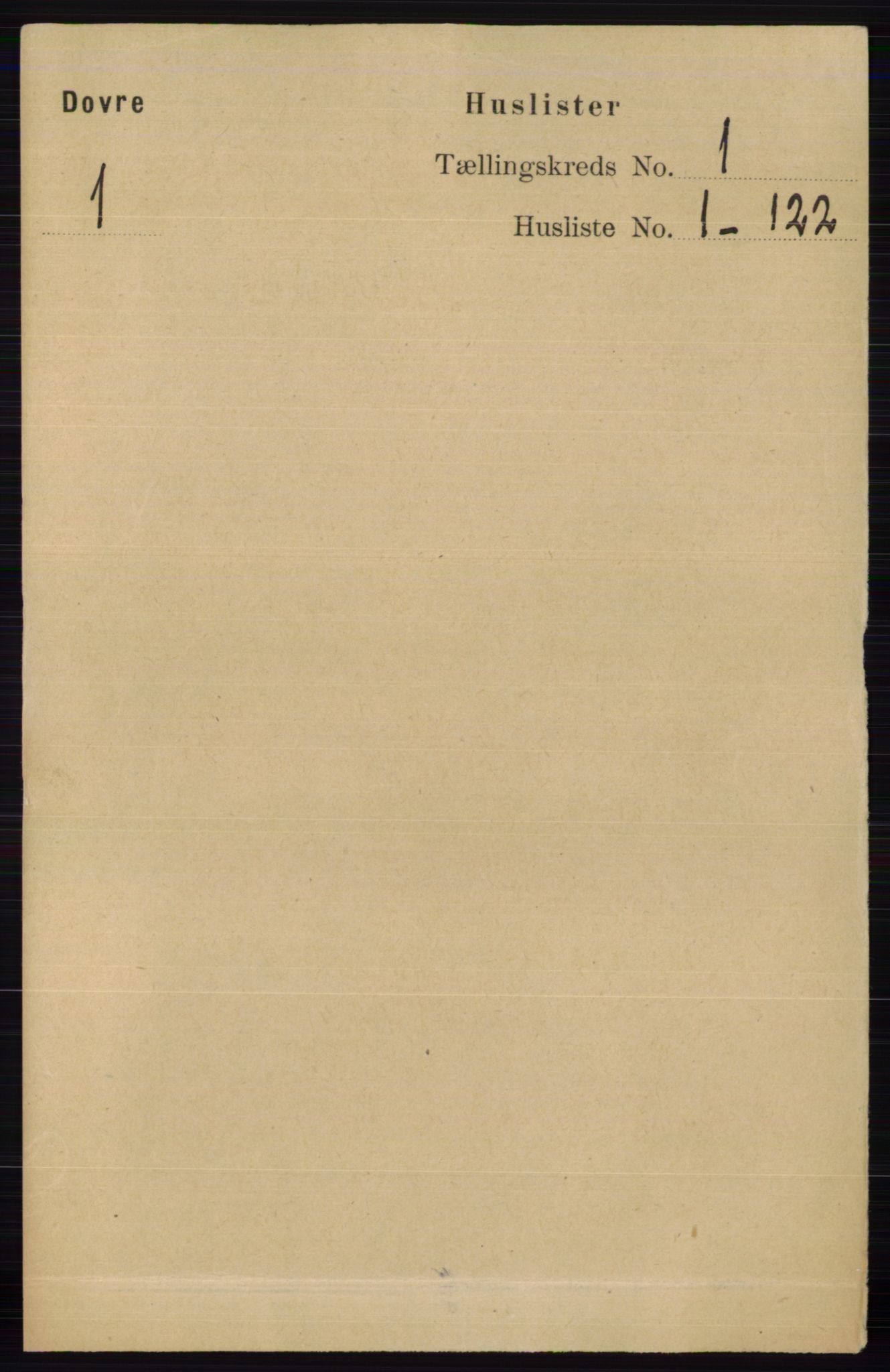RA, Folketelling 1891 for 0511 Dovre herred, 1891, s. 17