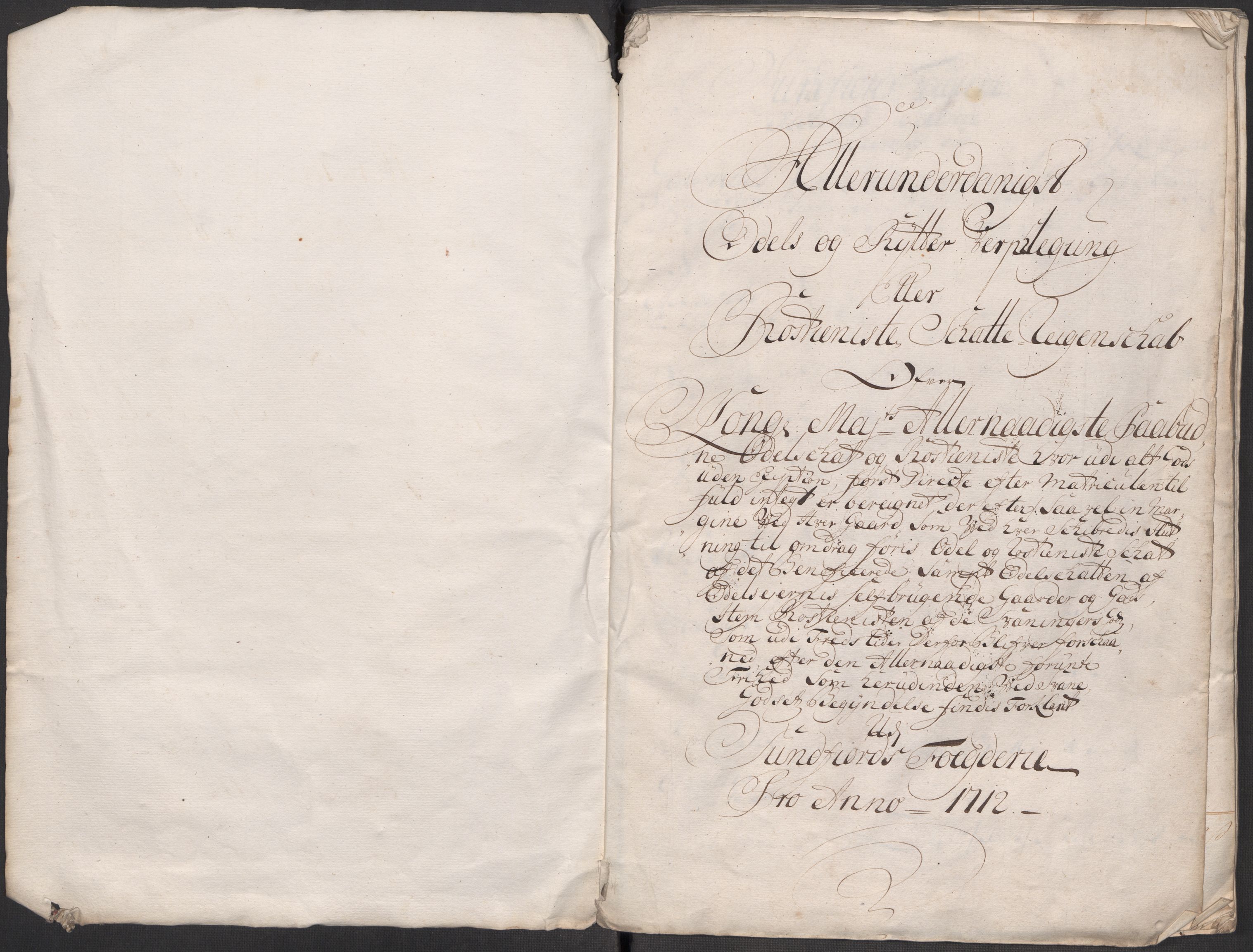 Rentekammeret inntil 1814, Reviderte regnskaper, Fogderegnskap, AV/RA-EA-4092/R53/L3436: Fogderegnskap Sunn- og Nordfjord, 1712, s. 3