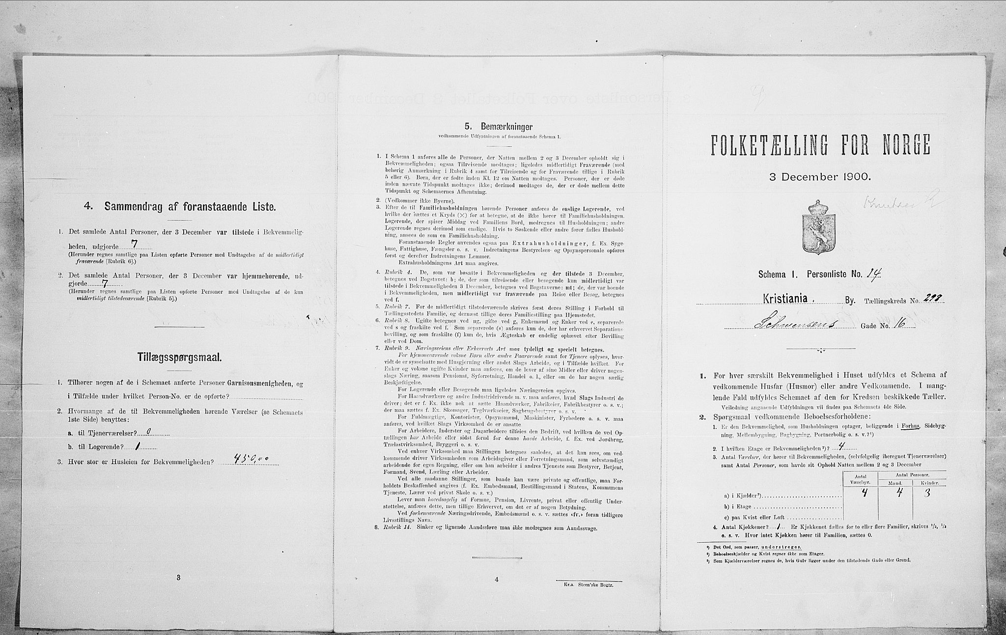 SAO, Folketelling 1900 for 0301 Kristiania kjøpstad, 1900, s. 82539