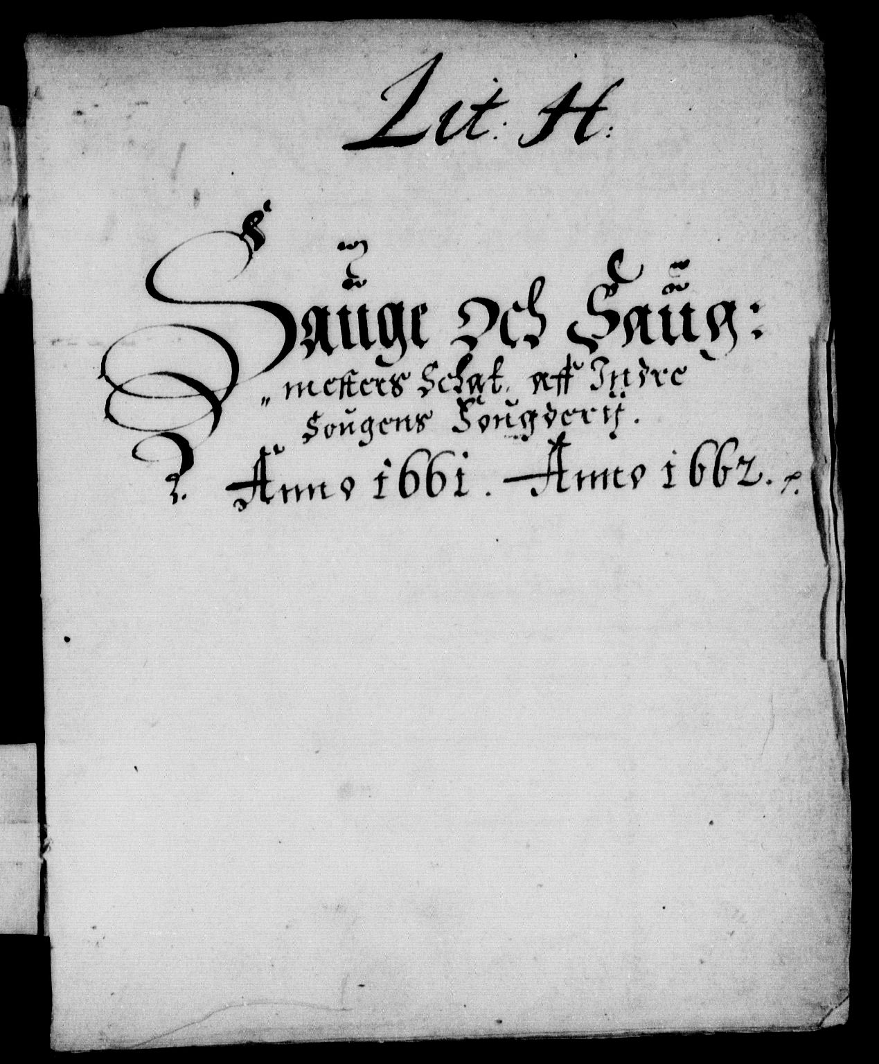 Rentekammeret inntil 1814, Reviderte regnskaper, Stiftamtstueregnskaper, Bergen stiftamt, AV/RA-EA-6043/R/Rc/L0005: Bergen stiftamt, 1660-1662