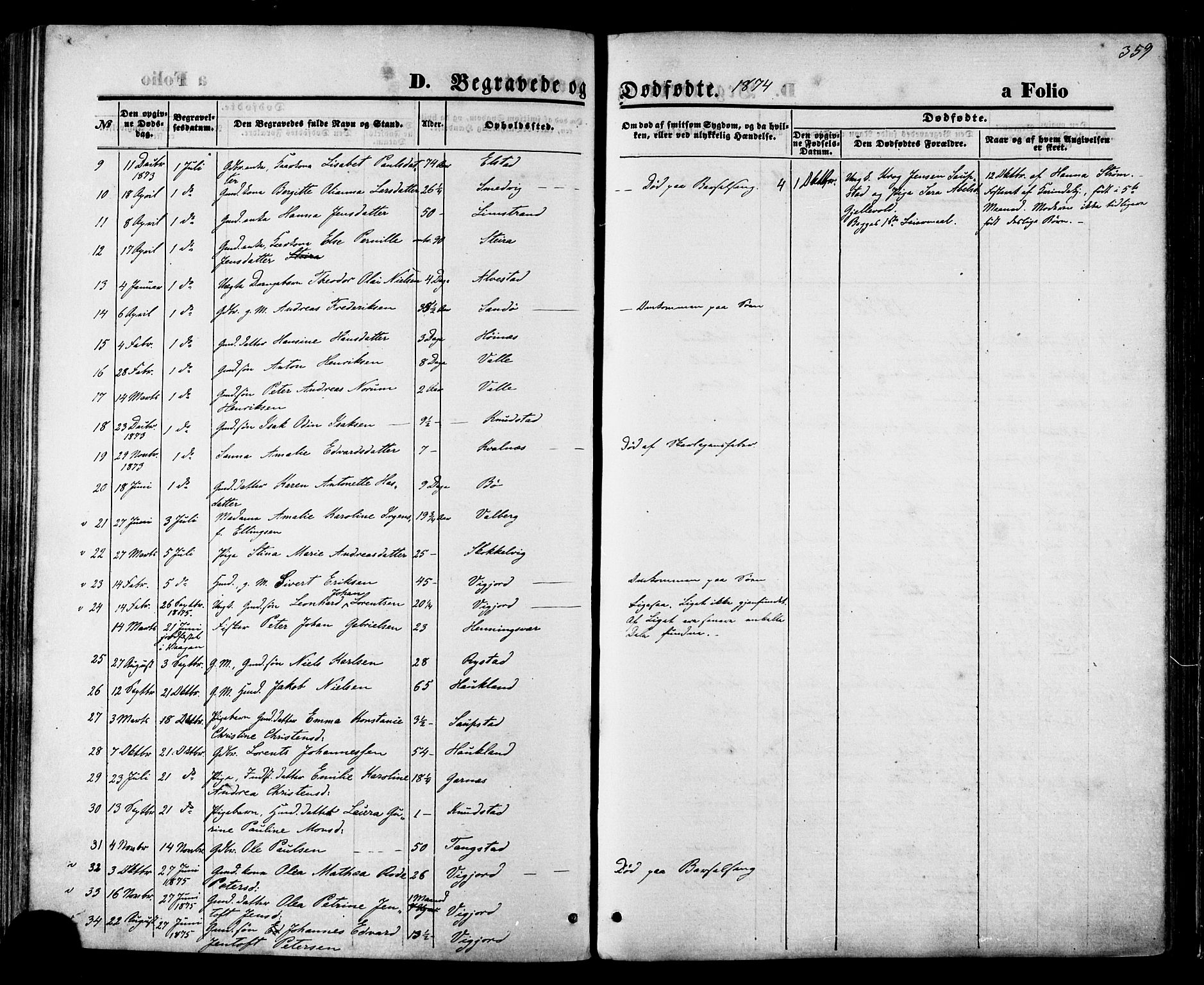 Ministerialprotokoller, klokkerbøker og fødselsregistre - Nordland, SAT/A-1459/880/L1132: Ministerialbok nr. 880A06, 1869-1887, s. 359
