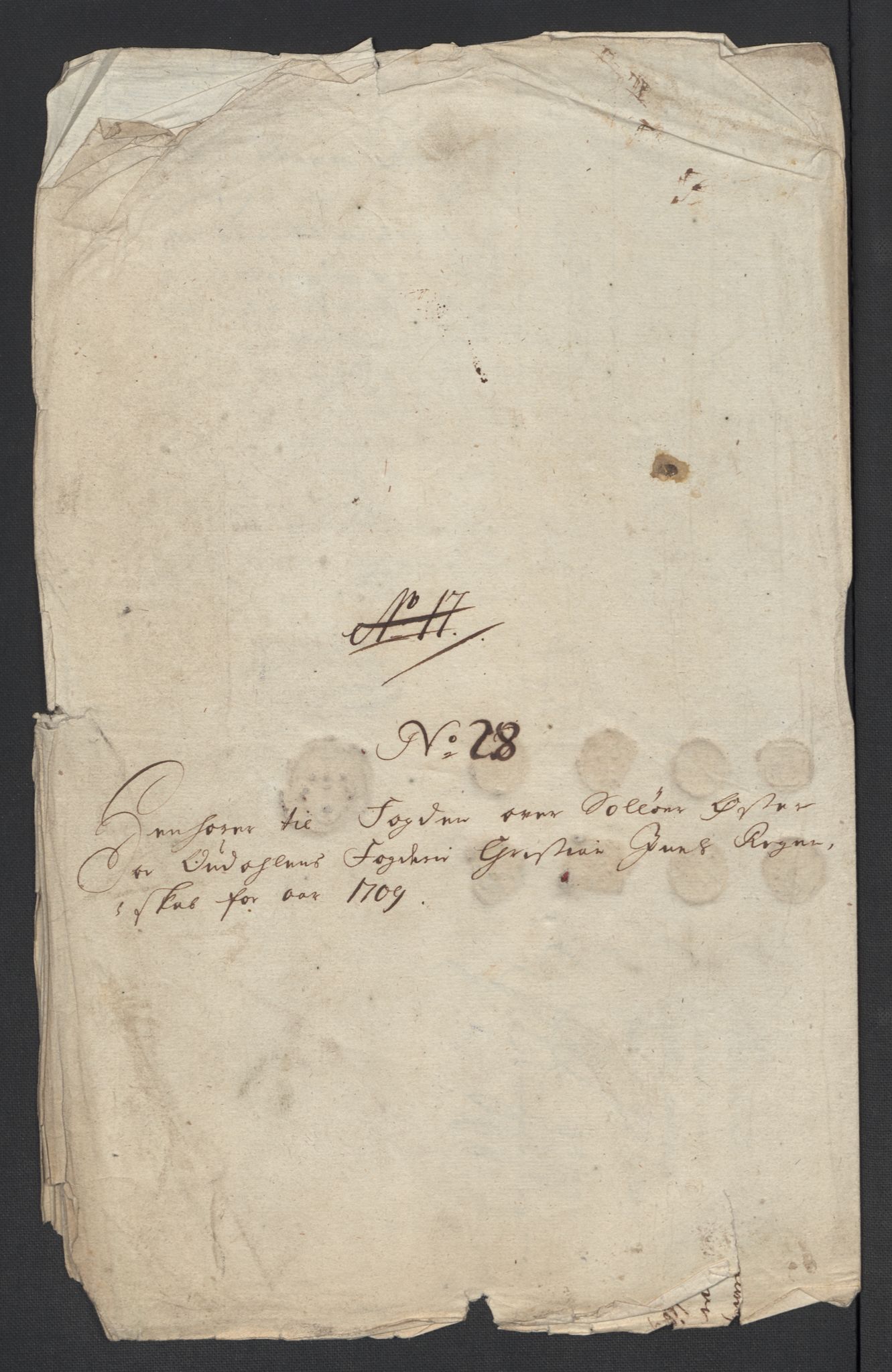 Rentekammeret inntil 1814, Reviderte regnskaper, Fogderegnskap, RA/EA-4092/R13/L0846: Fogderegnskap Solør, Odal og Østerdal, 1709, s. 293