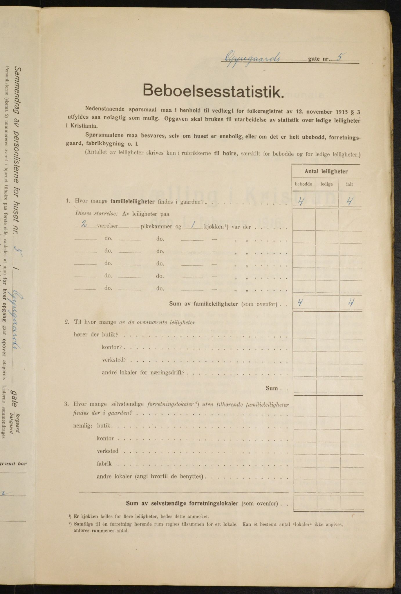 OBA, Kommunal folketelling 1.2.1916 for Kristiania, 1916, s. 77625