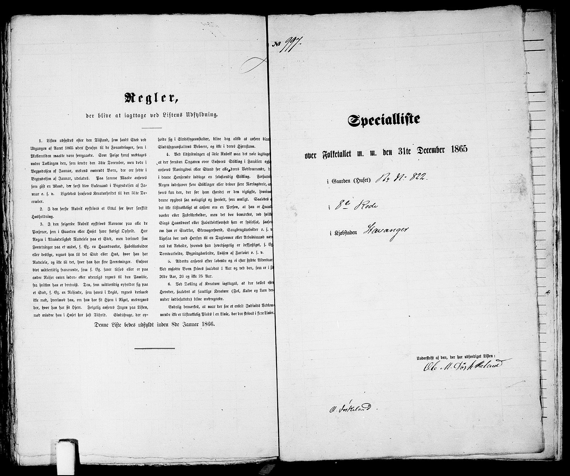 RA, Folketelling 1865 for 1103 Stavanger kjøpstad, 1865, s. 2011